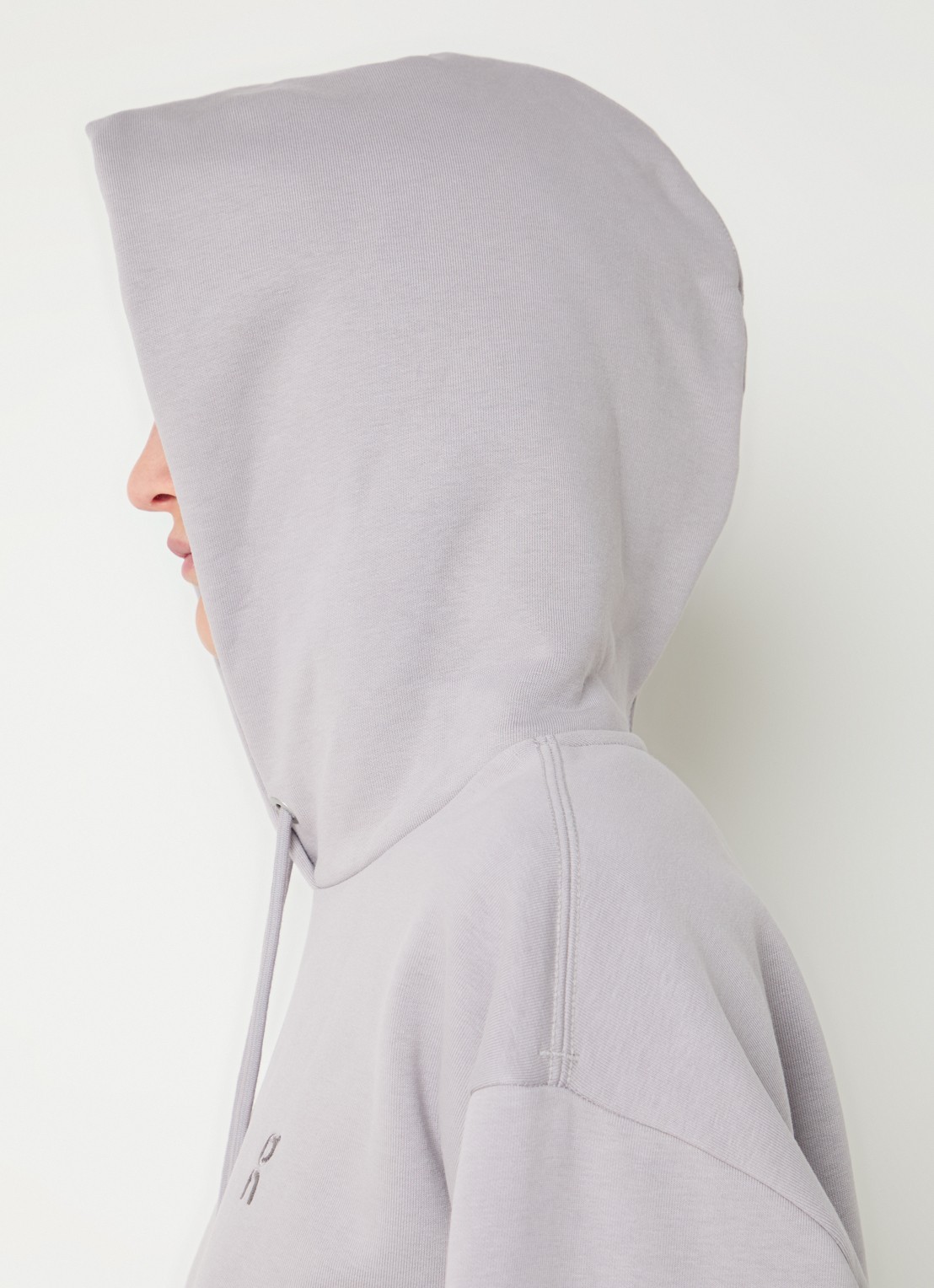 On Club Collective hoodie met logo - detail 5 taupe