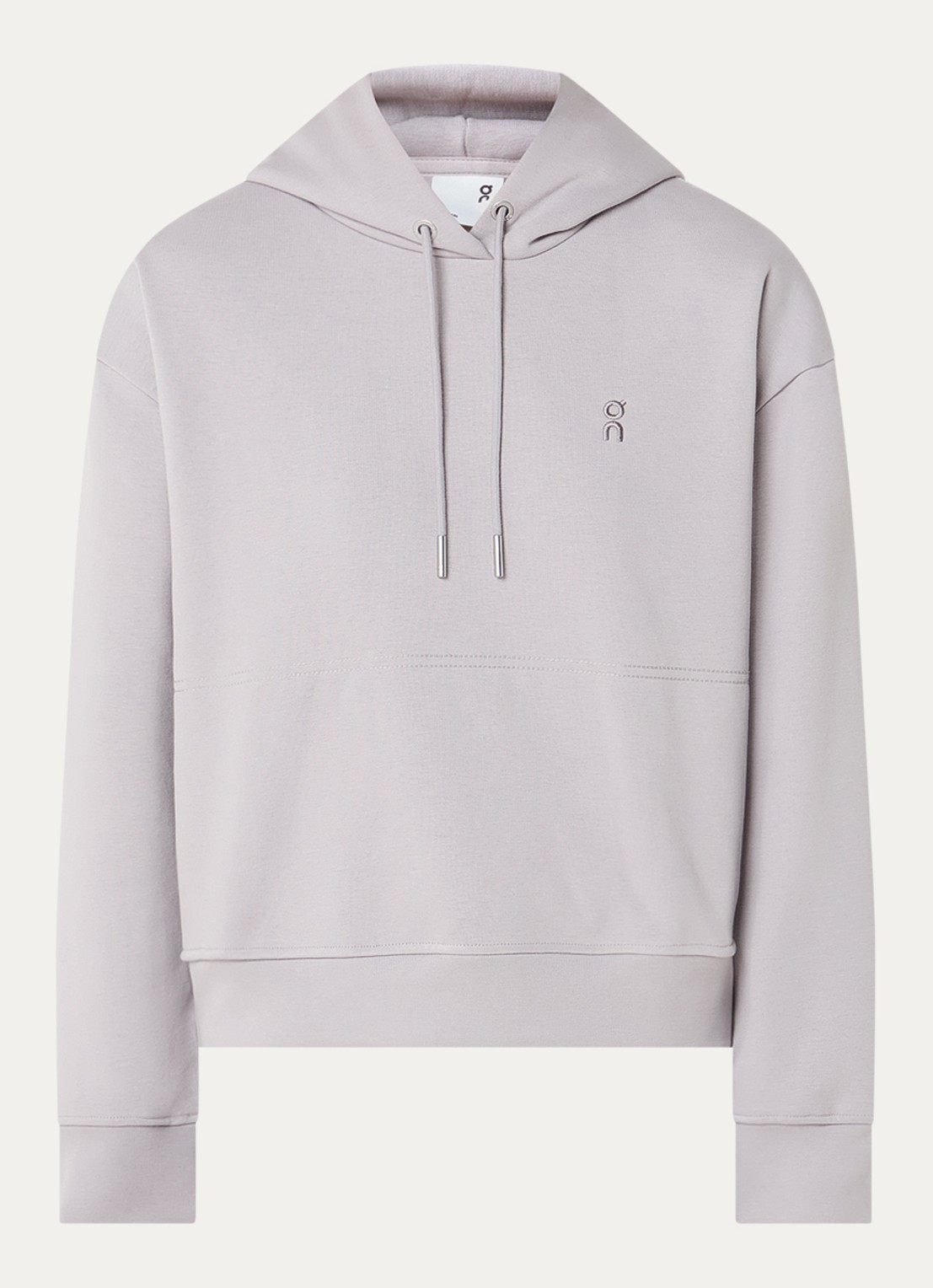 On Club Collective hoodie met logo - voorkant taupe
