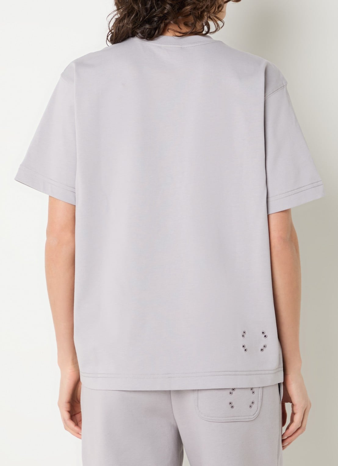 On Club Collective T-shirt met logo  - achterkant 4 taupe