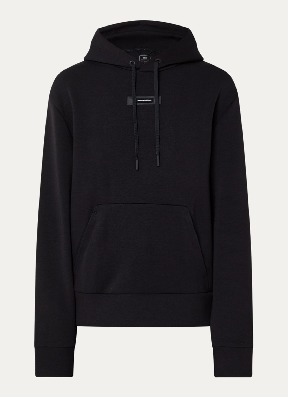 On Focus hoodie met logo - voorkant 3 zwart