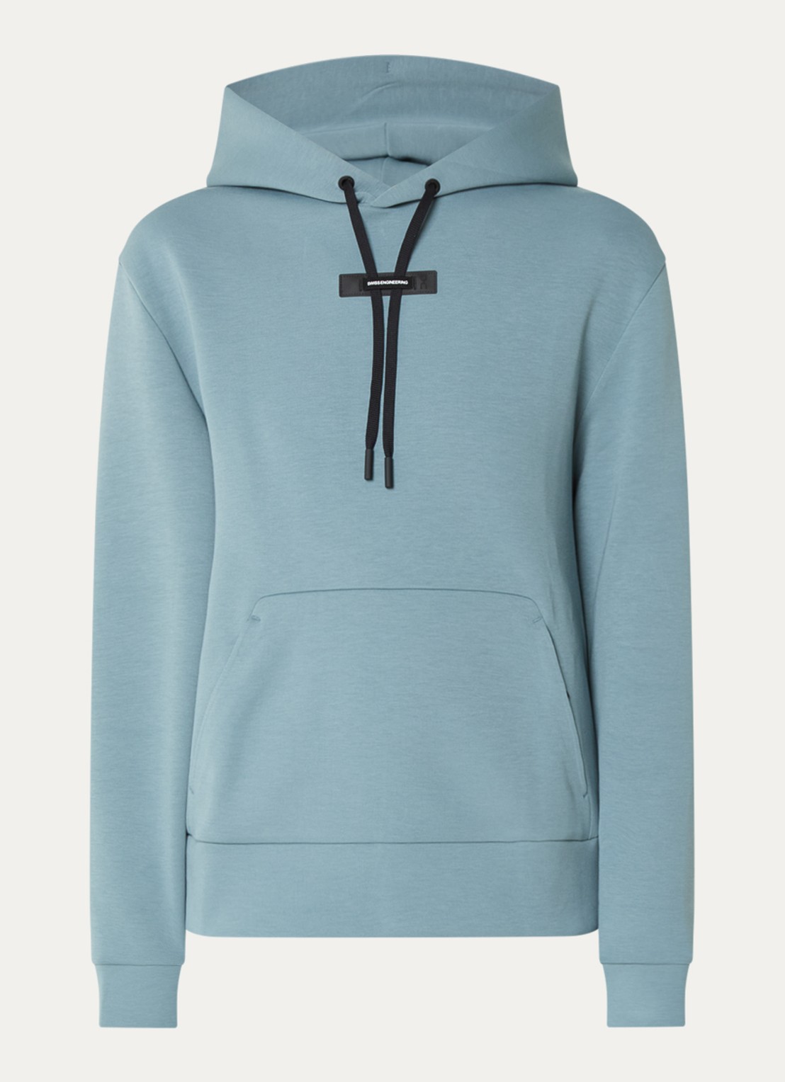 On Focus hoodie met logo - voorkant grijs