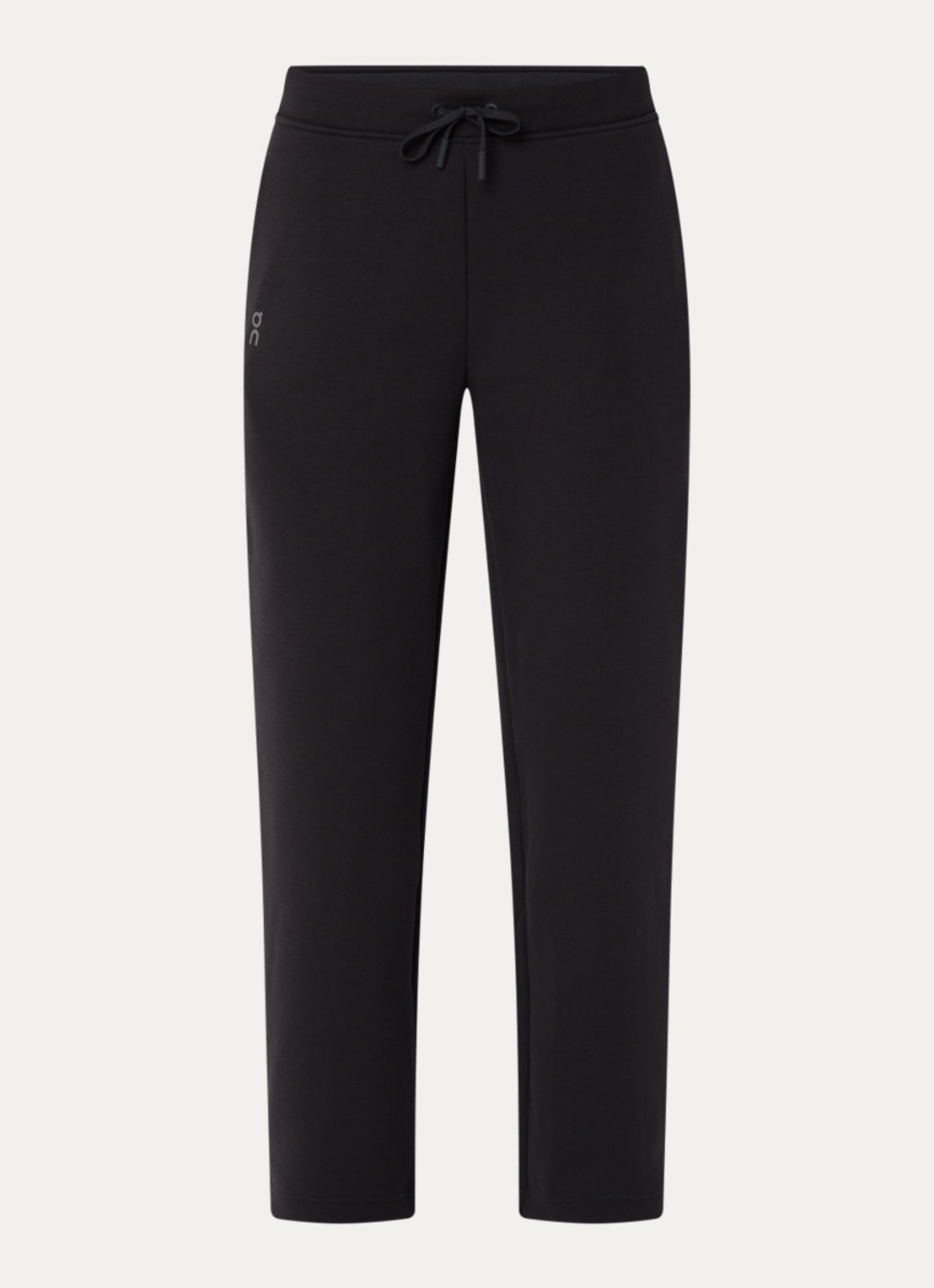 On Focus Tech high waist straight fit joggingbroek met steekzakken - voorkant 2 zwart