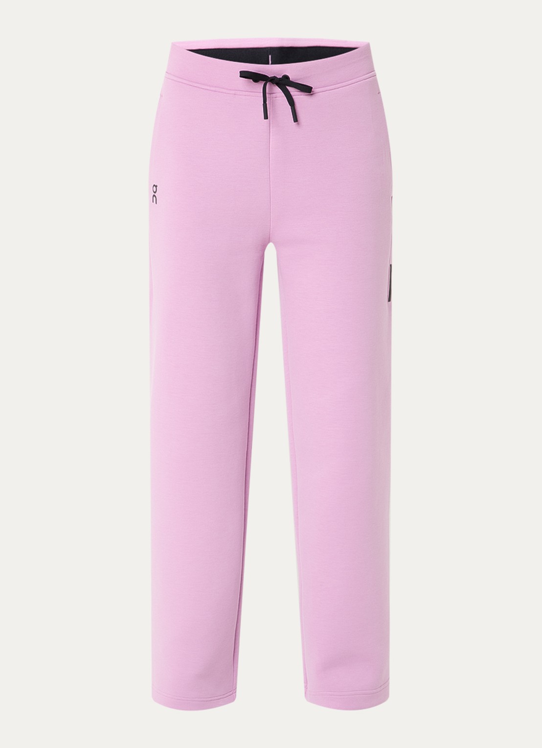 On Focus Tech high waist straight fit joggingbroek met steekzakken - voorkant roze