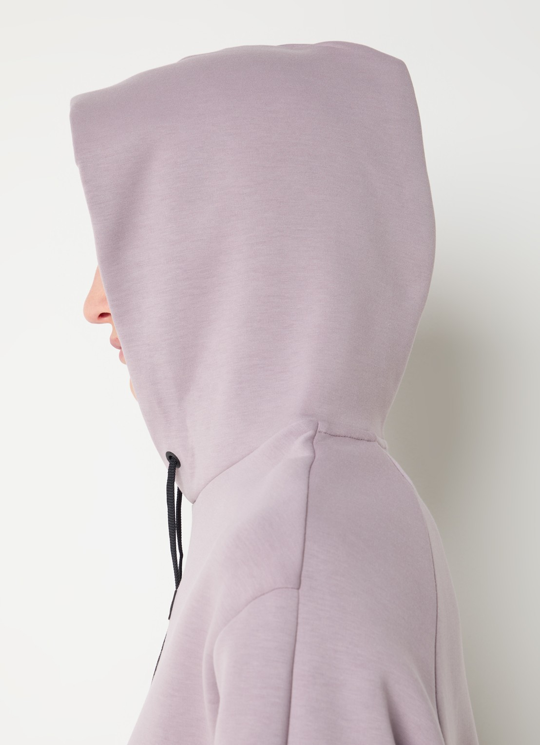 On Focus Tech hoodie met ritszakken - detail 5 oudroze