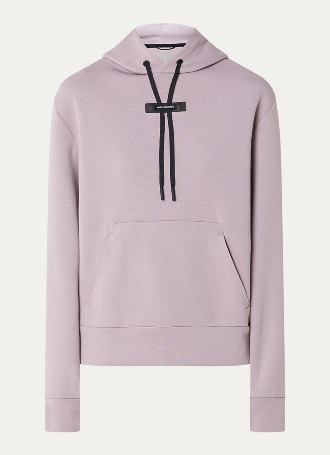 On Focus Tech hoodie met ritszakken - voorkant 2 oudroze