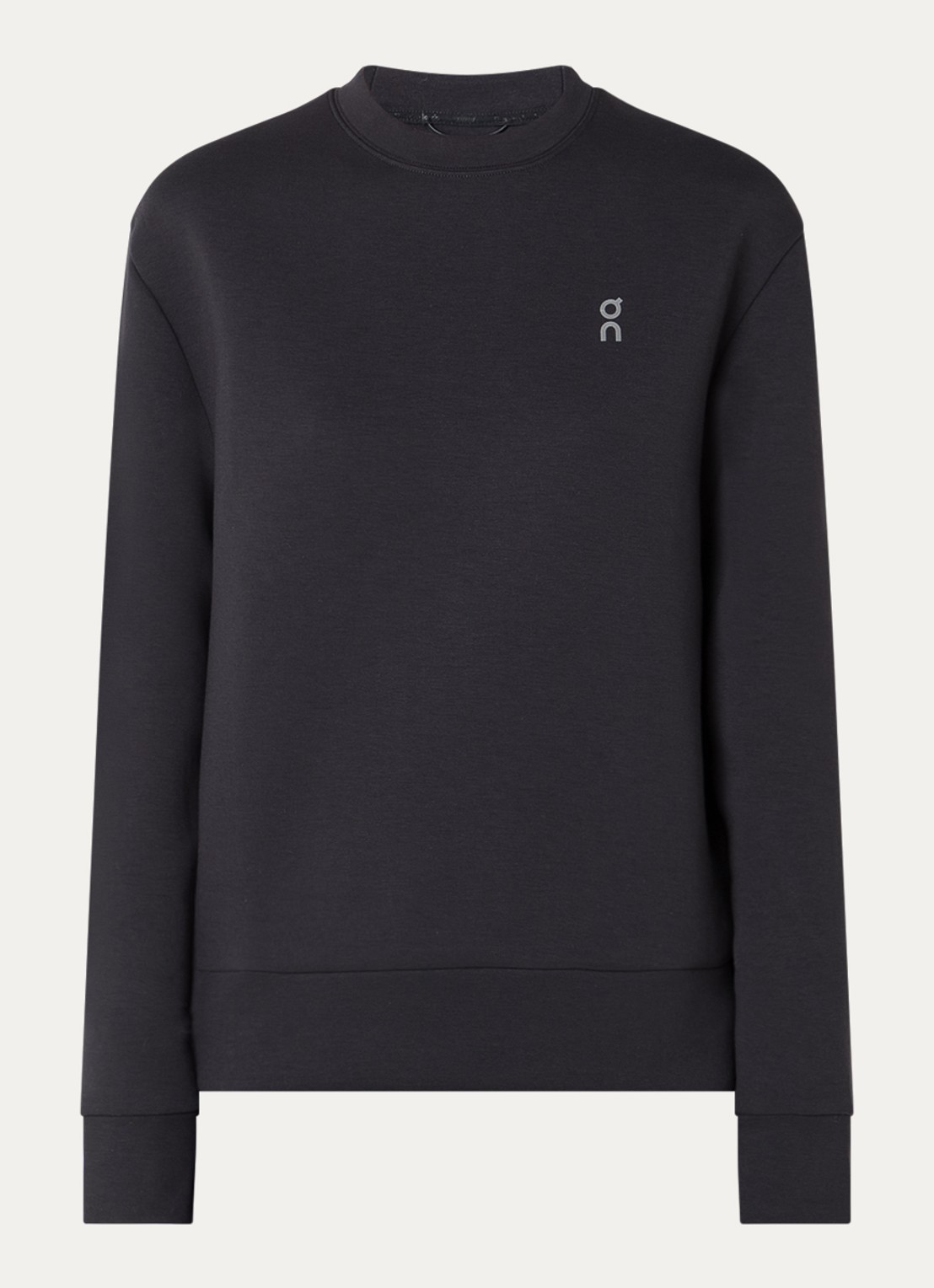 On Focus Tech sweater met logo - voorkant 2 zwart