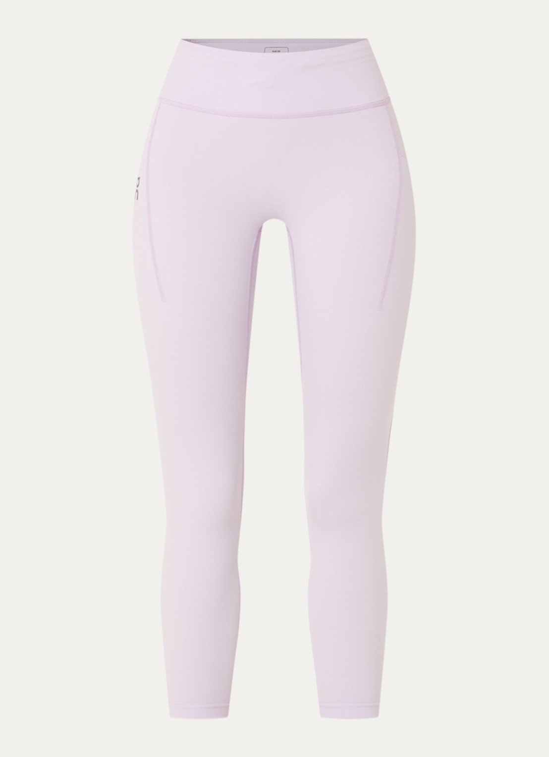 On Performance high waist skinny fit trainingslegging met logo - voorkant lichtroze