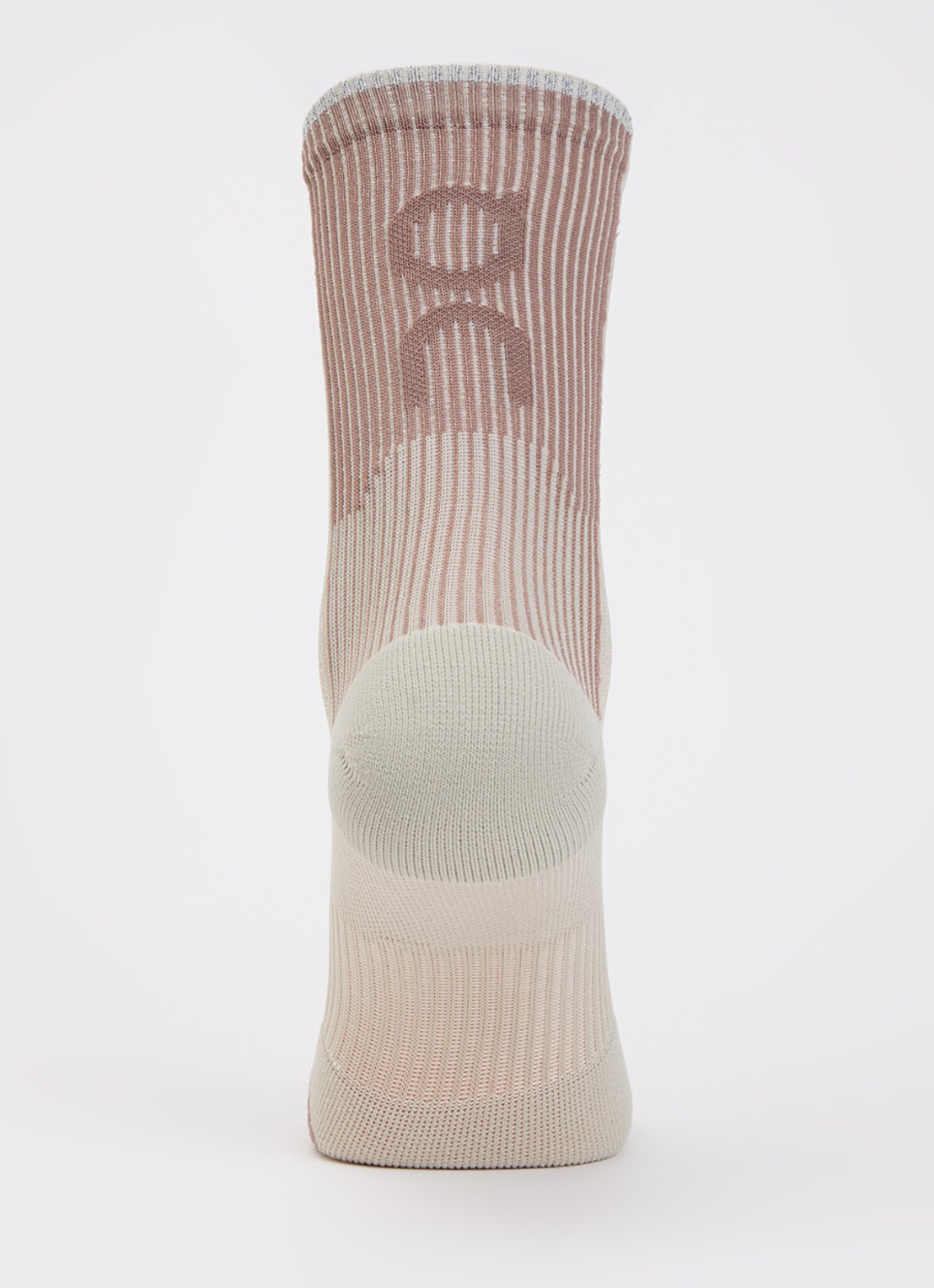 On Performance Run sokken met logo - voorkant 2 beige