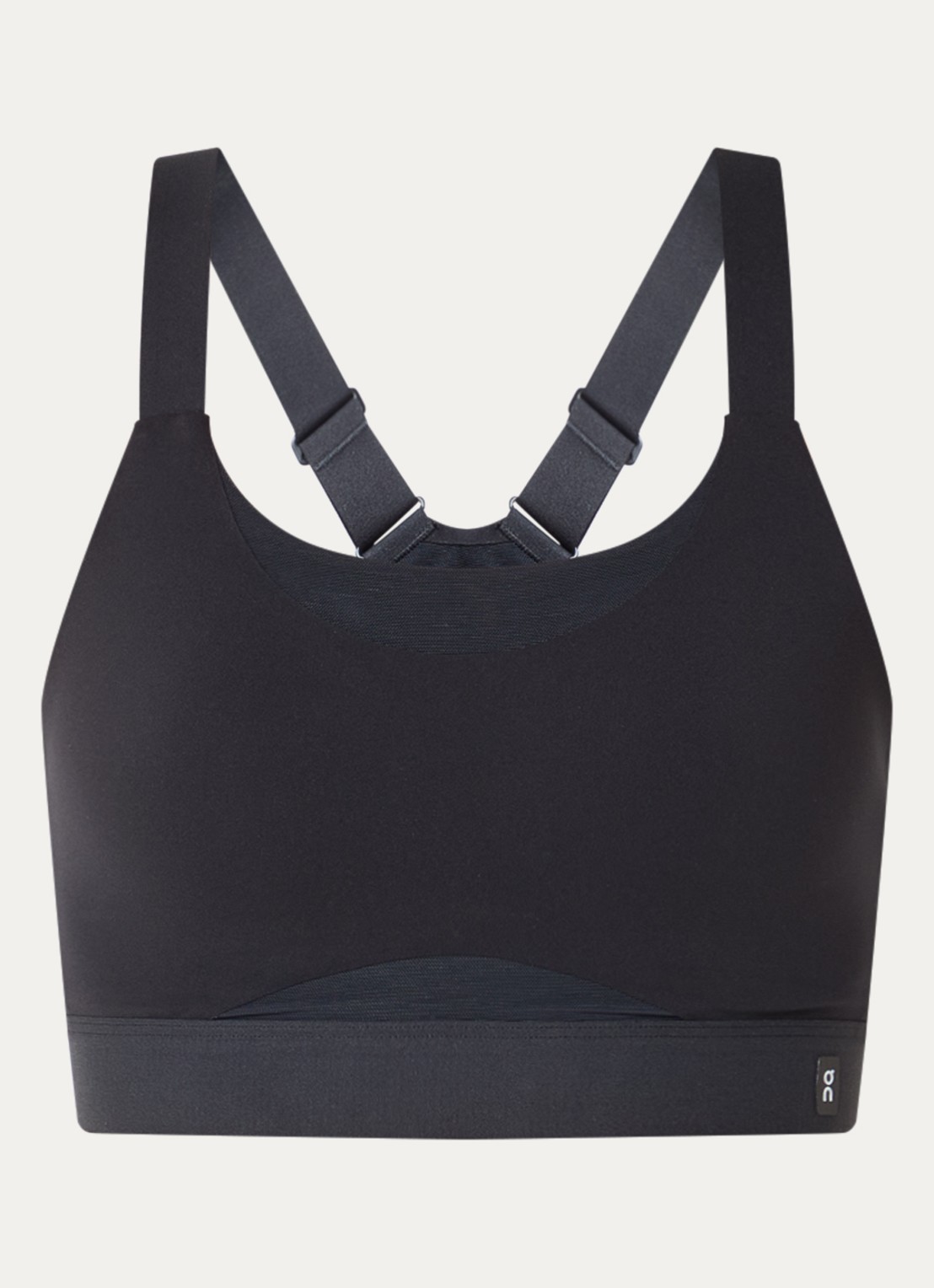 On Performance sport bh met medium support - voorkant zwart