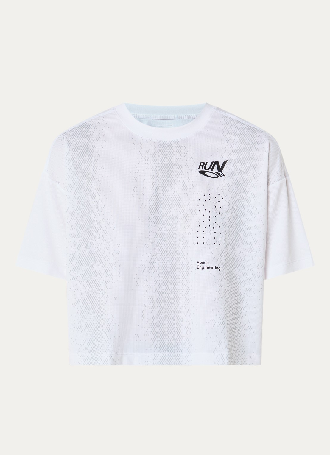 On Performance Volt trainings T-shirt met logoprint - voorkant 3 wit