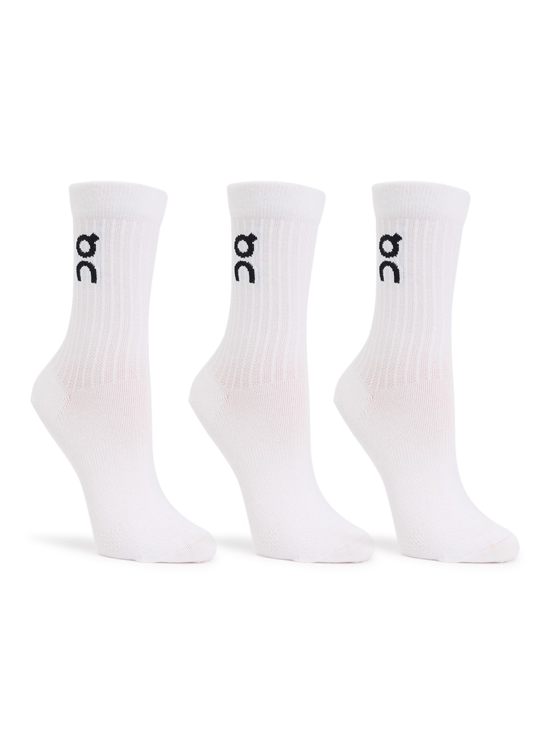 On Sportsokken in 3-pack - voorkant 2 wit