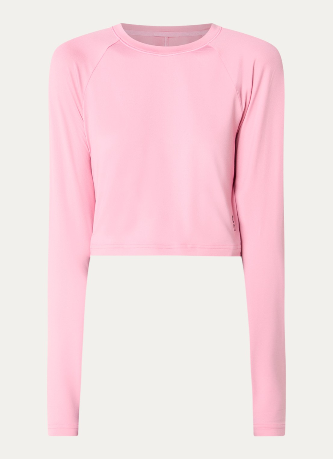 On Studio cropped trainings longsleeve - voorkant 3 roze
