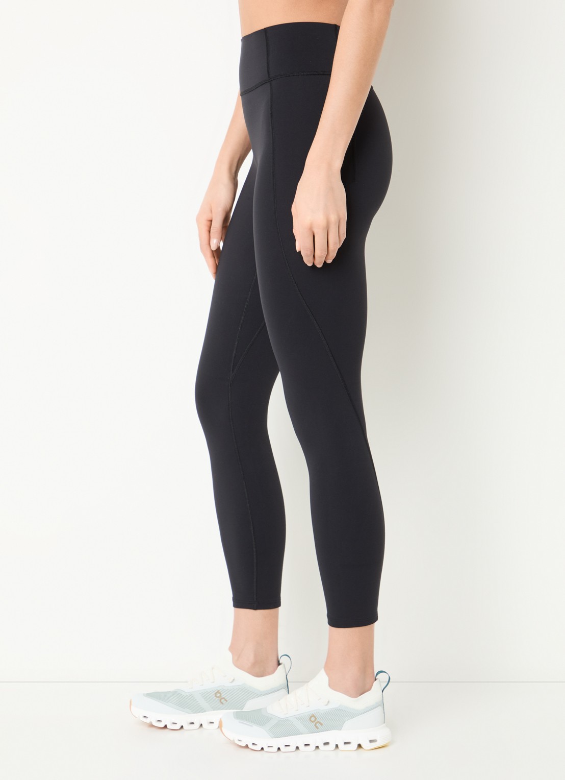 On Studio high waist skinny fit cropped trainingslegging - detail 5 zwart