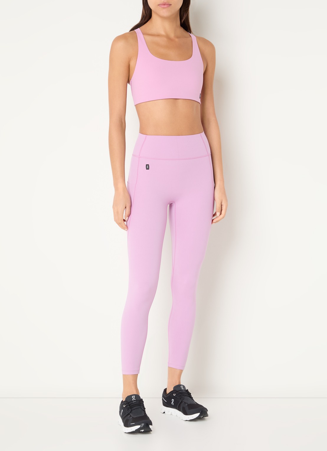 On Studio high waist skinny fit cropped trainingslegging - voorkant 3 roze