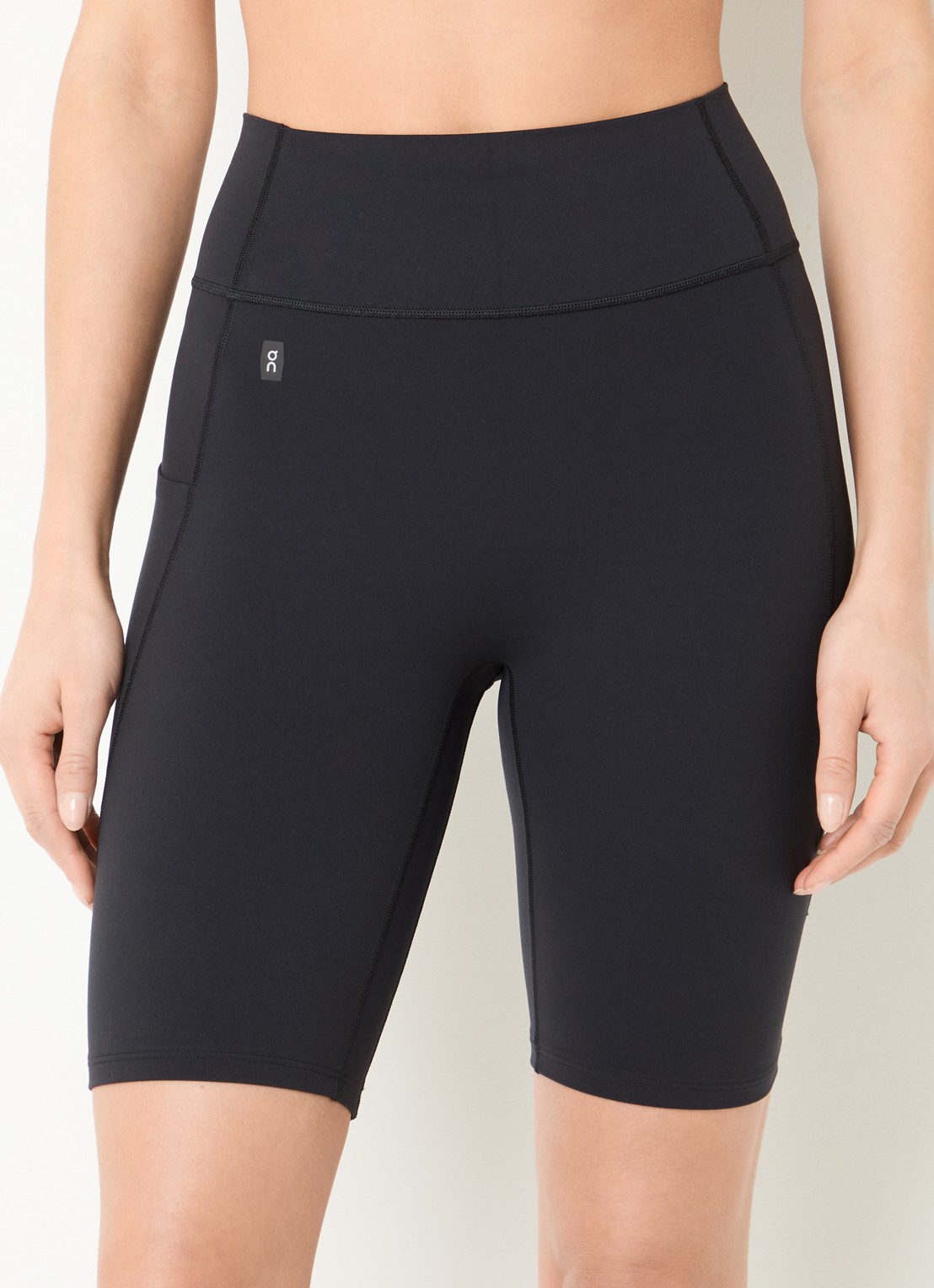 On Studio high waist skinny fit trainingslegging met logo - detail 3 zwart
