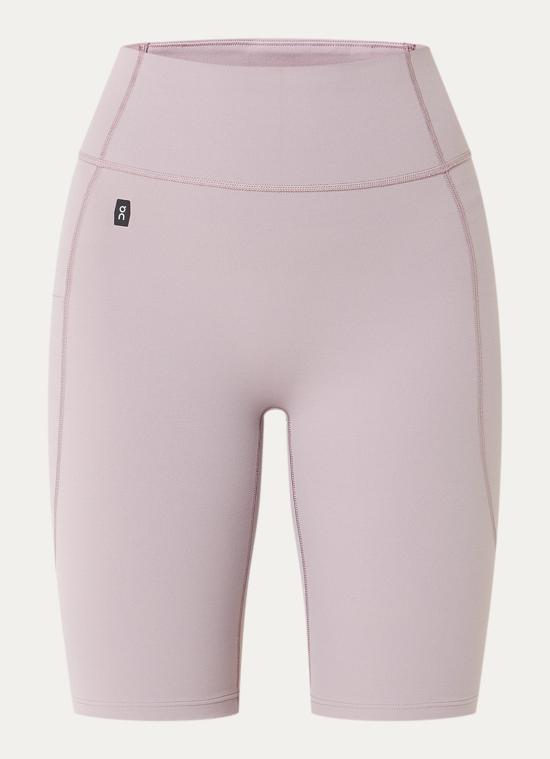 On Studio high waist skinny fit trainingslegging met logo - voorkant oudroze