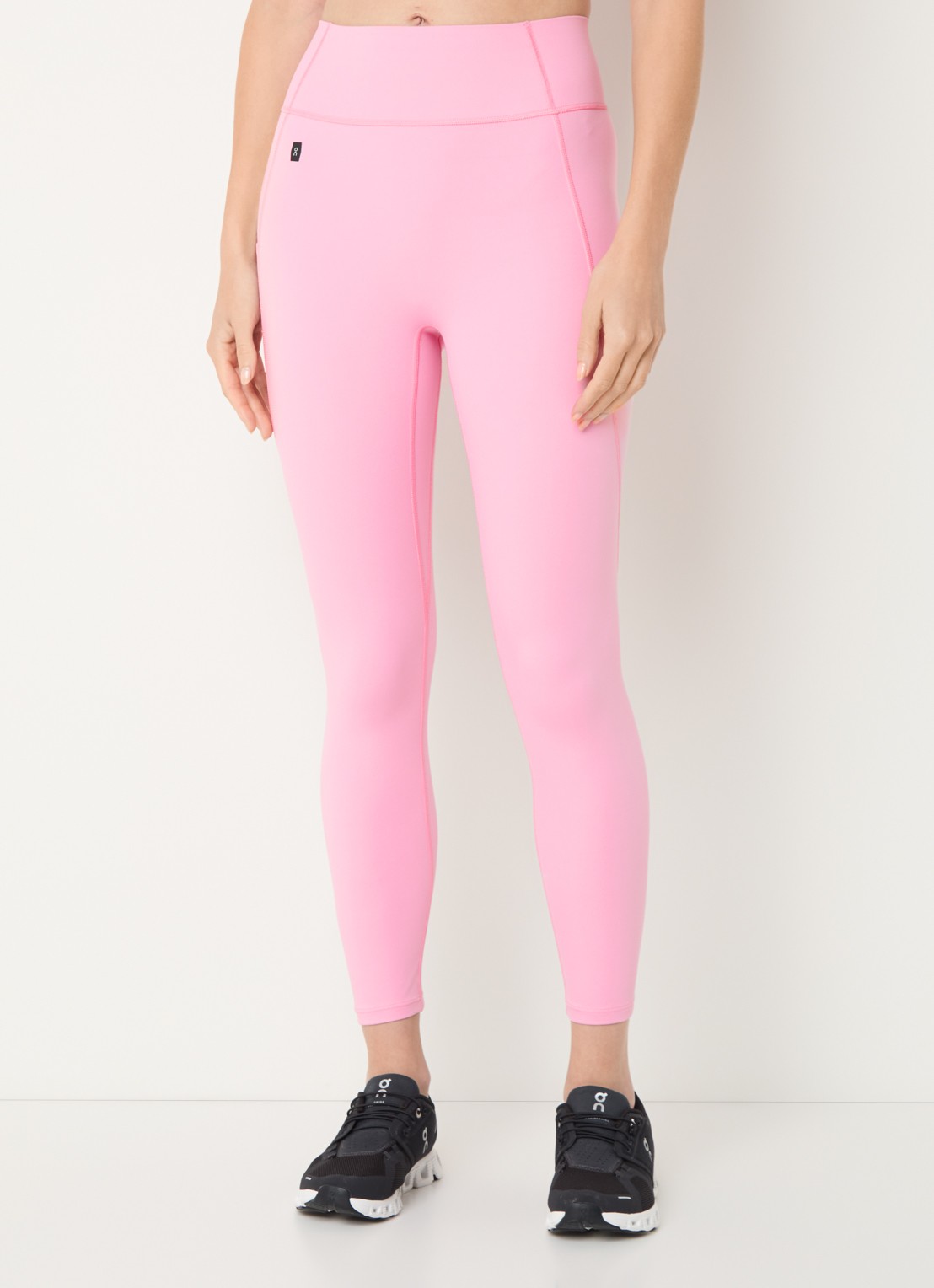 On Studio high waist skinny fit trainingslegging met logo - detail 4 roze