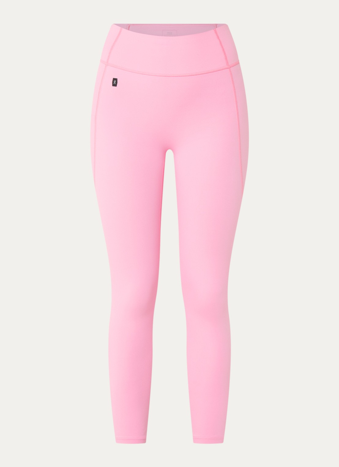 On Studio high waist skinny fit trainingslegging met logo - voorkant roze