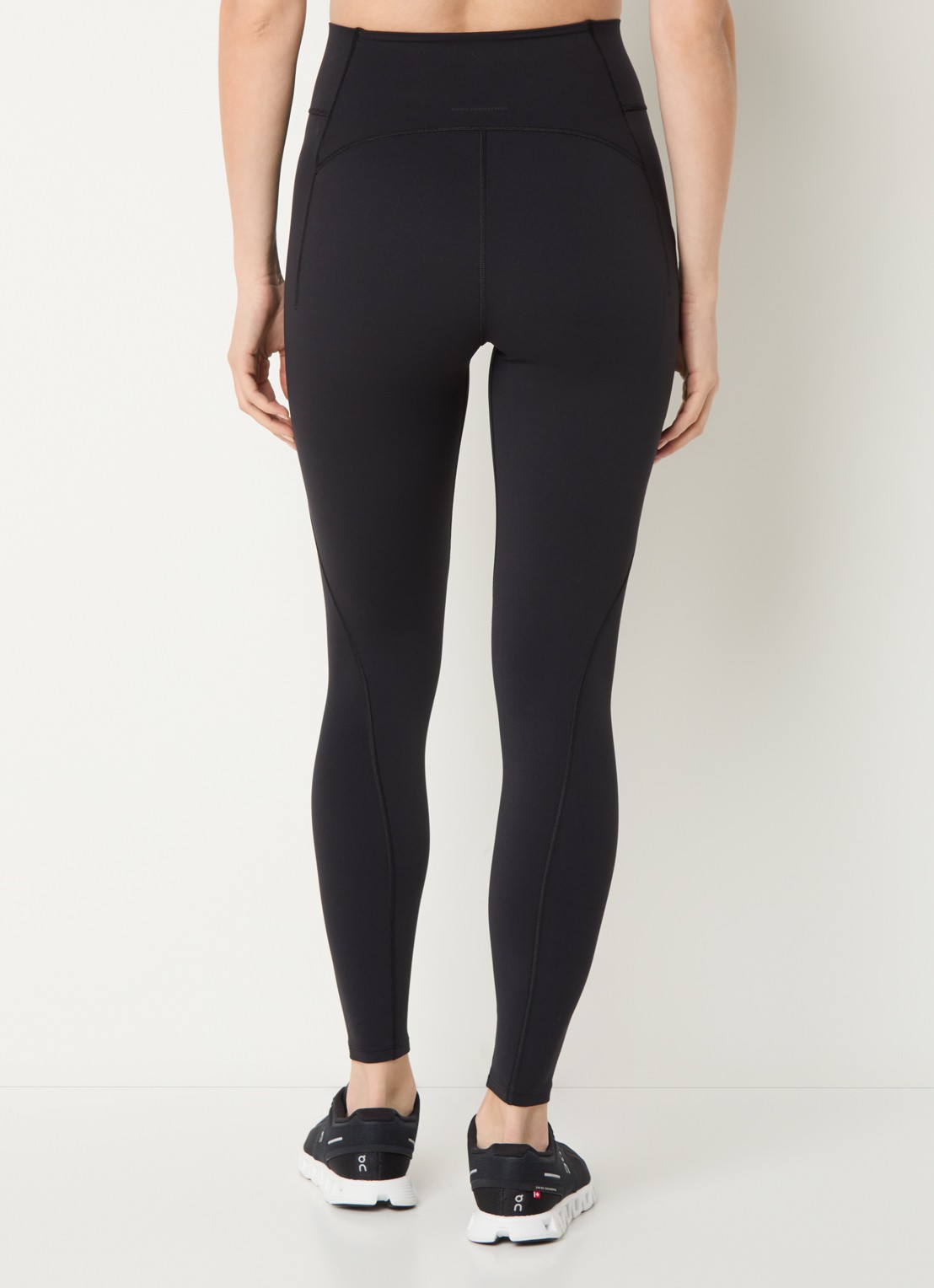 On Studio high waist skinny fit trainingslegging - achterkant 5 zwart