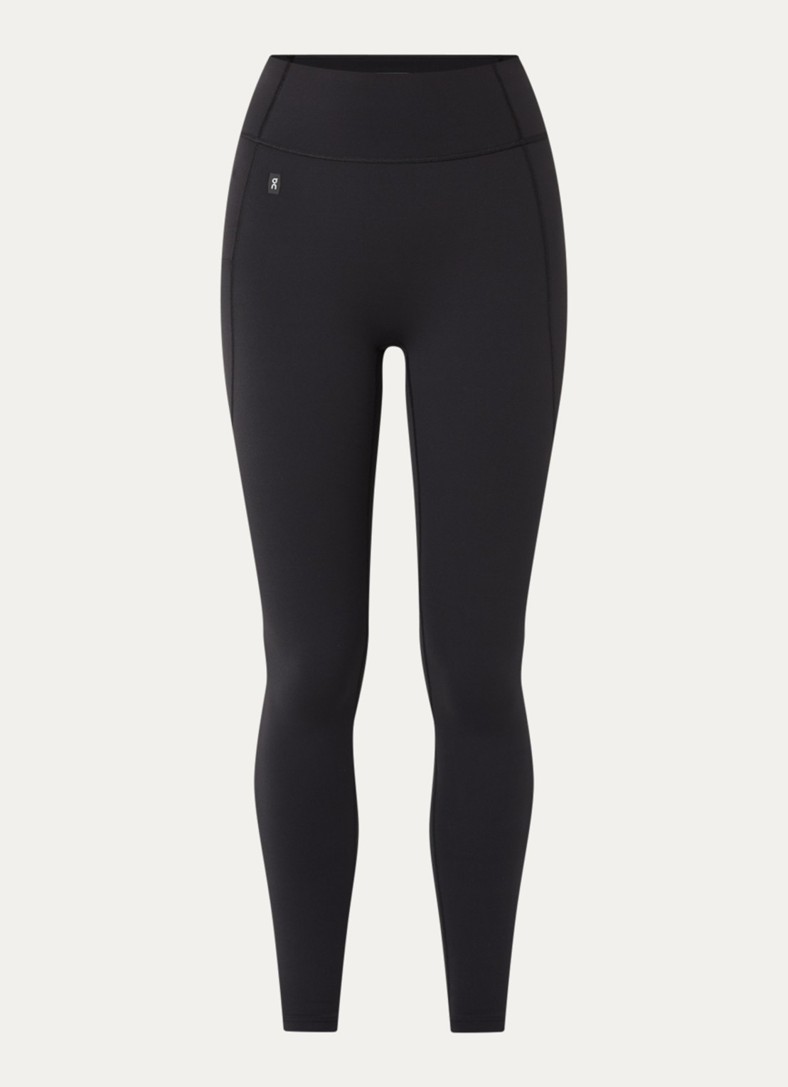 On Studio high waist skinny fit trainingslegging - voorkant 3 zwart