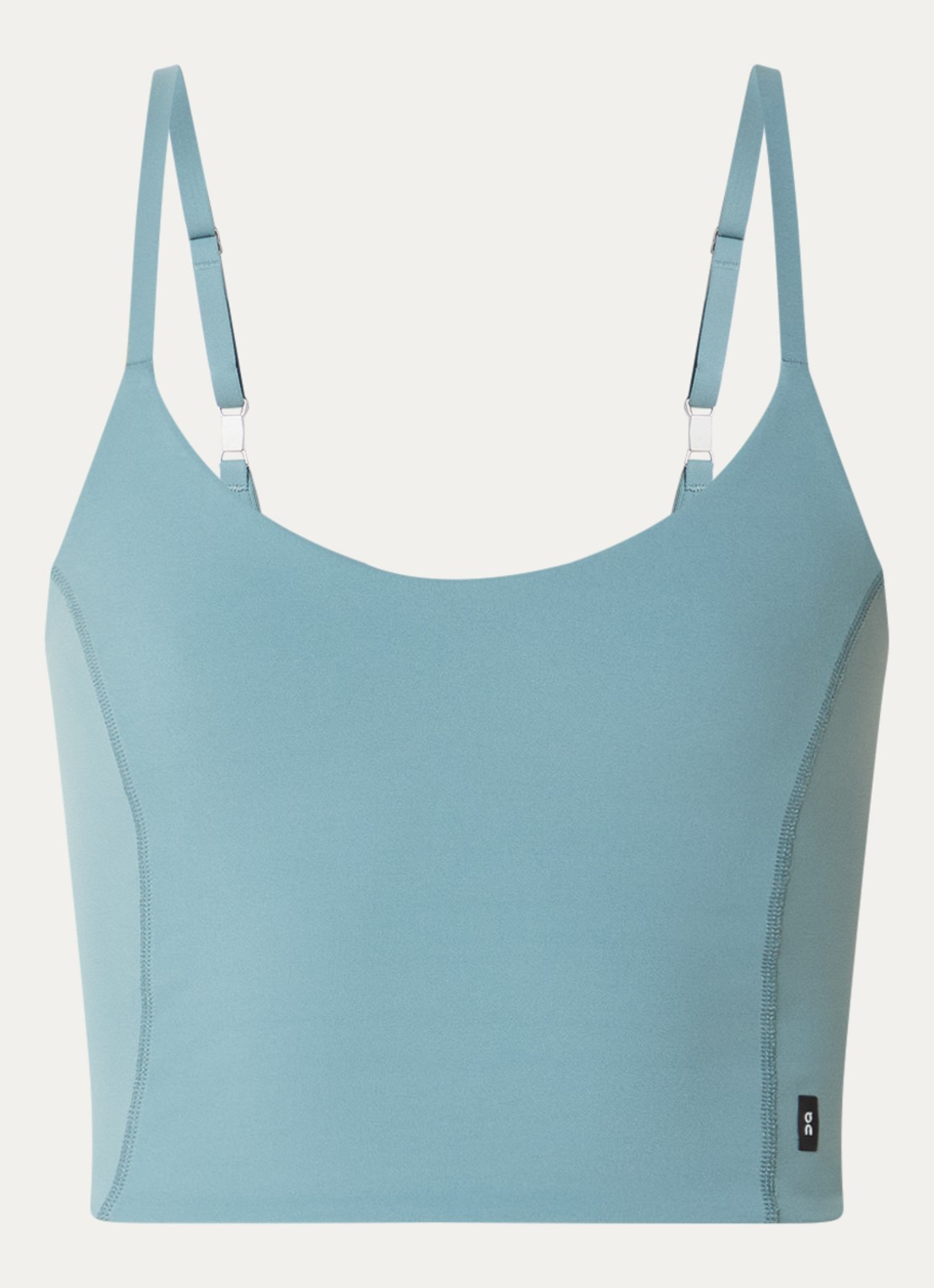 On Studio singlet met light support - voorkant zeegroen