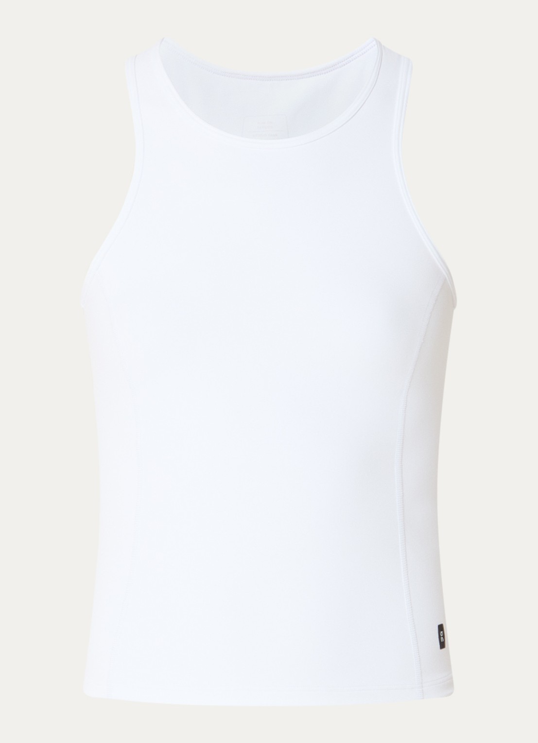 On Studio tanktop met ronde hals - voorkant wit