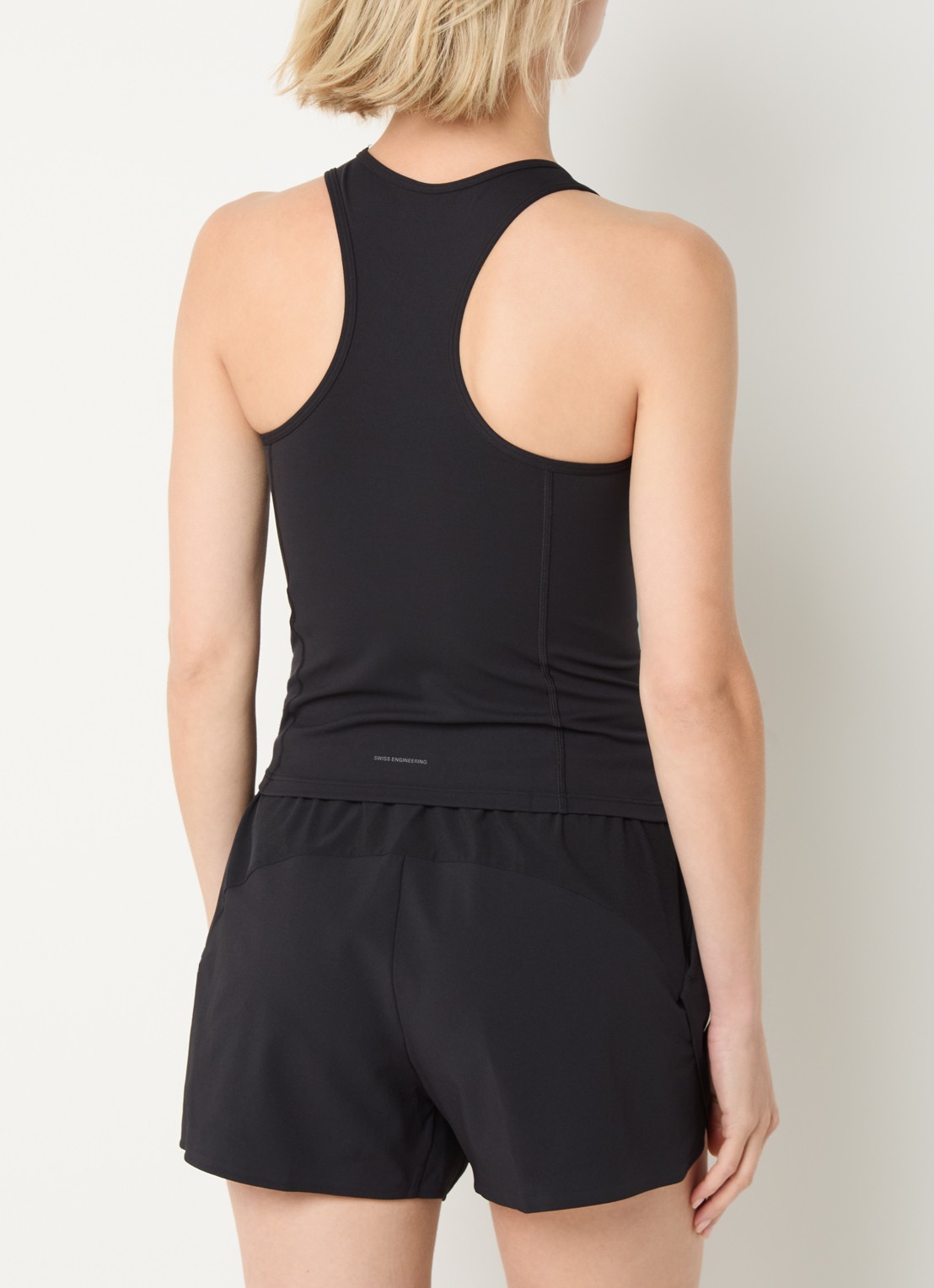 On Studio tanktop met ronde hals - achterkant 3 zwart