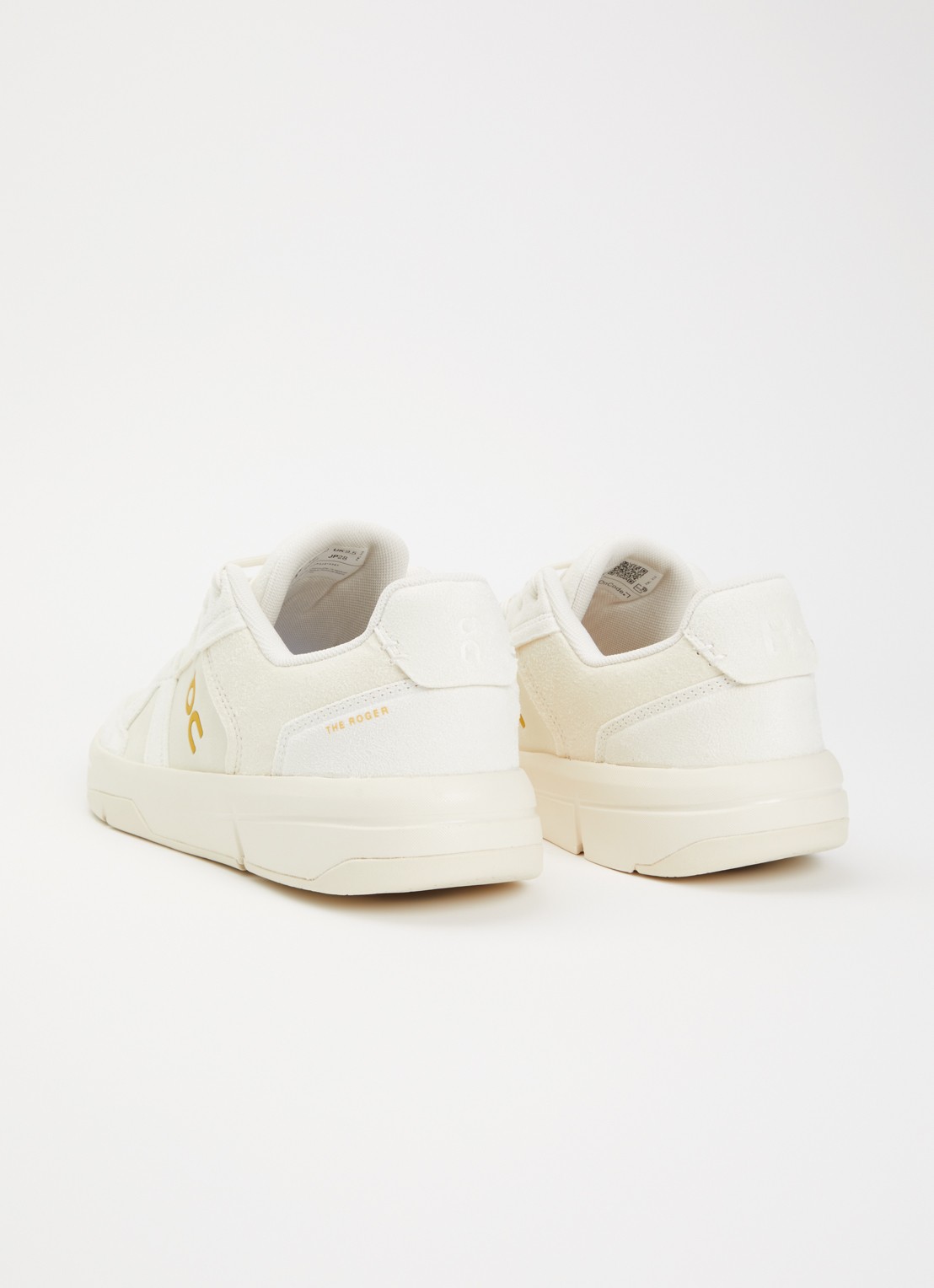 On The Roger Clubhouse ace sneaker met logo - achterkant 2 ivoor