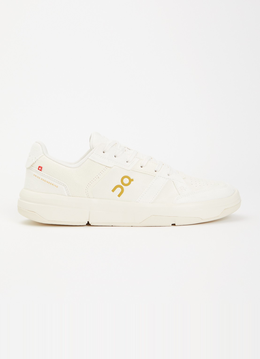On The Roger Clubhouse ace sneaker met logo - voorkant ivoor
