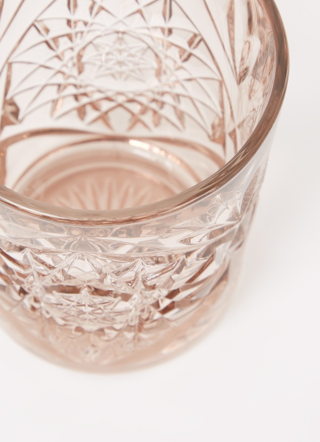 Onis Hobstar drinkglas 35,5 cl - voorkant 2 perzikroze