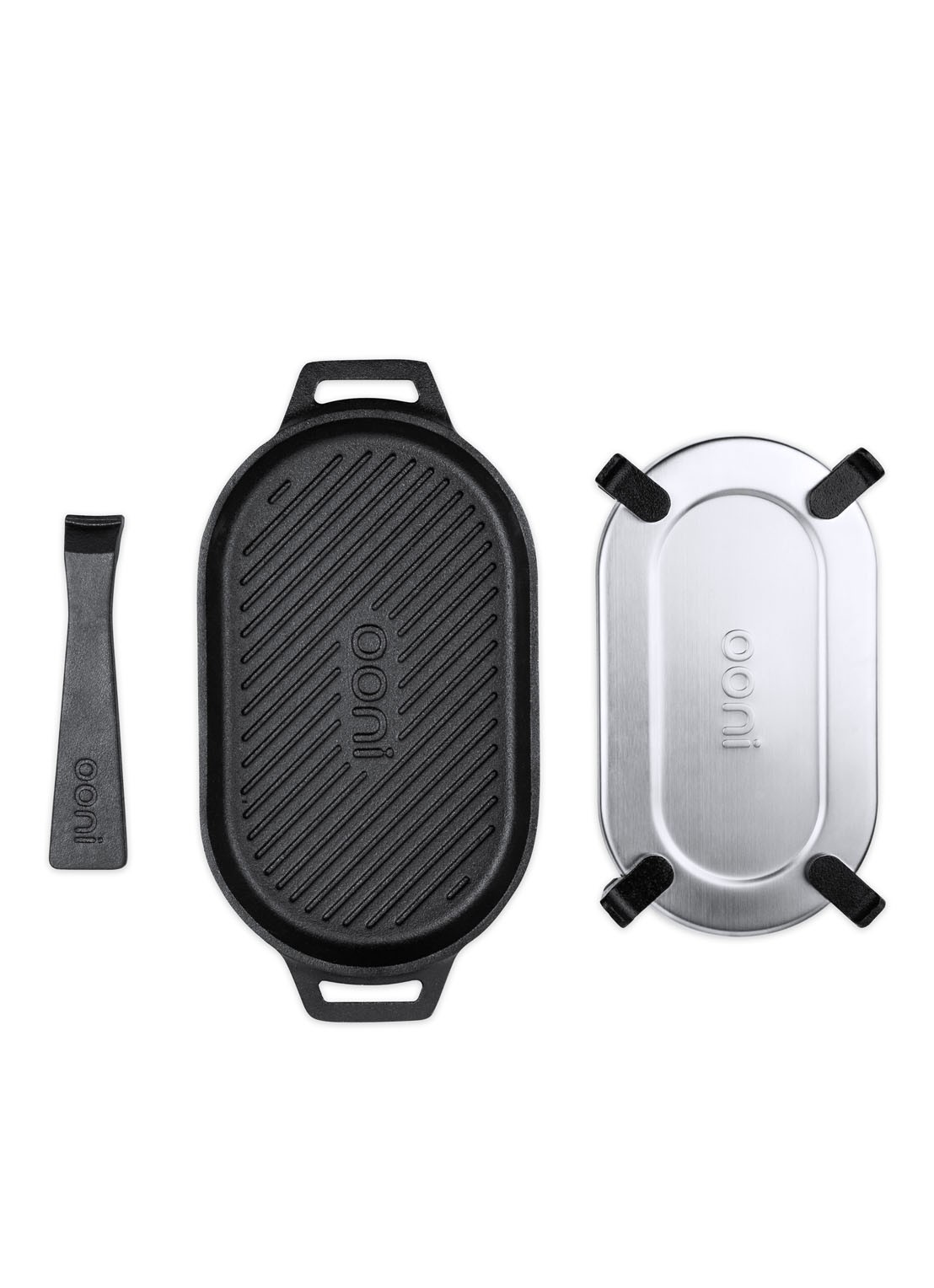 Ooni Grizzler grillpan  - detail 5 zwart