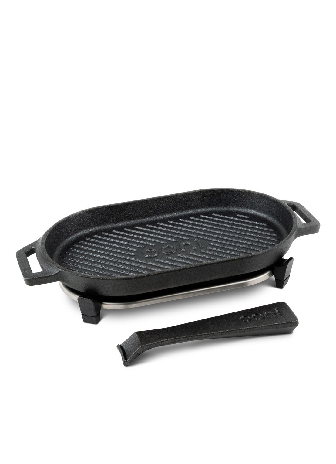 Ooni Grizzler grillpan  - voorkant 2 zwart