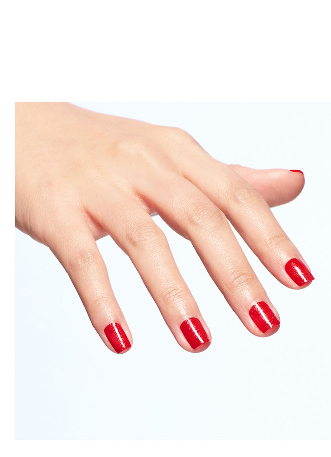 OPI Nail Lacquer - nagellak - detail 4 left your texts on red