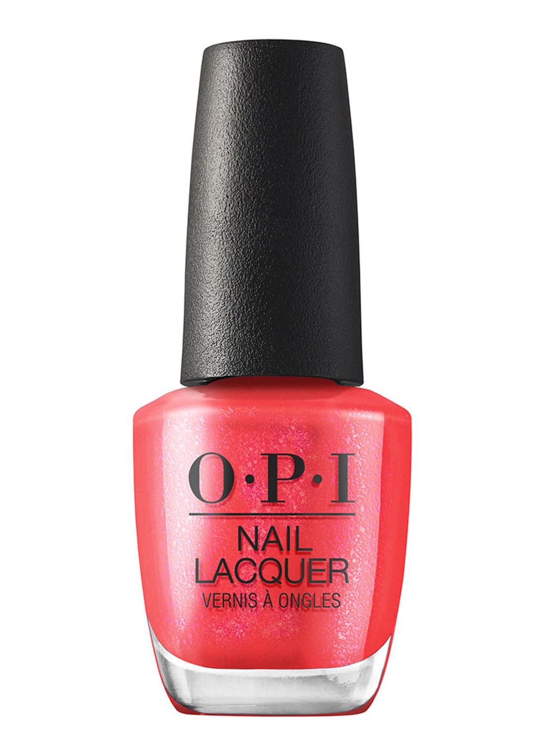 OPI Nail Lacquer - nagellak - voorkant left your texts on red