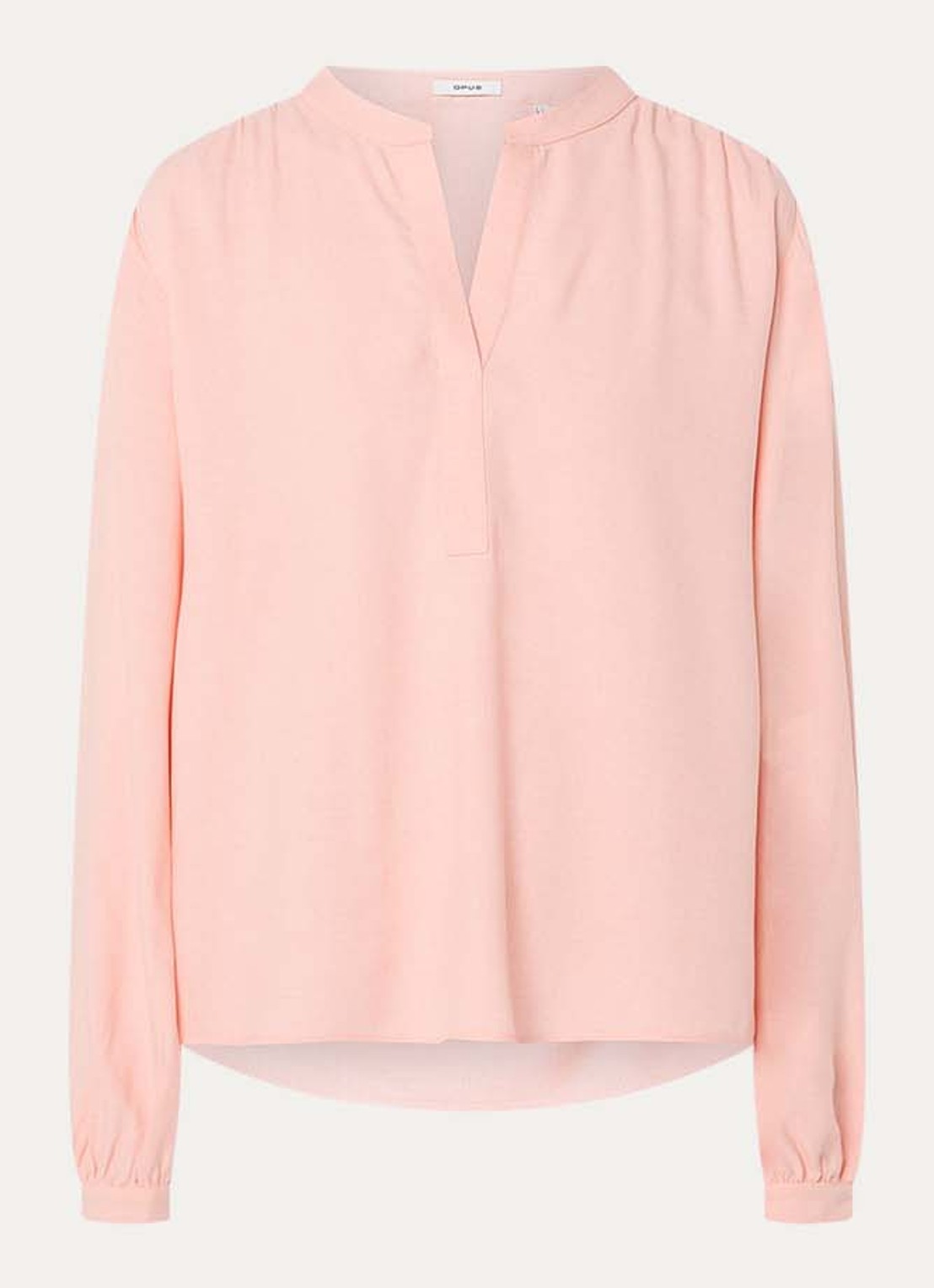 OPUS Flanora tuniek met V-hals - voorkant lichtroze
