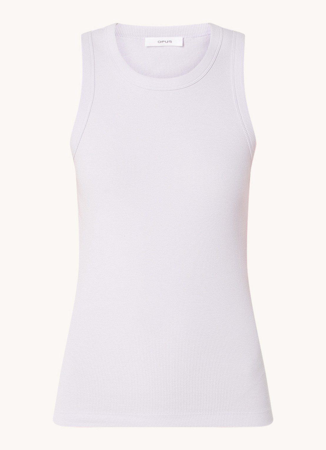 OPUS Ilesso tanktop met ribstructuur - voorkant 3 lichtpaars