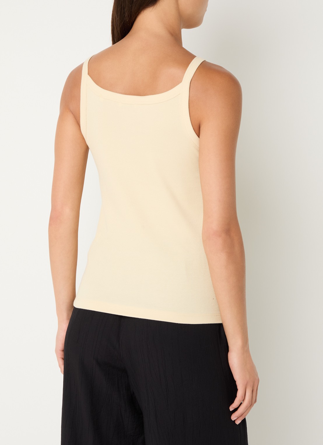 OPUS Izli tanktop met ribstructuur - achterkant 4 geel