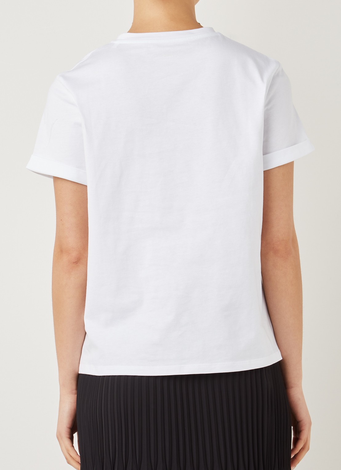 OPUS Serz T-shirt met borduring - achterkant 3 wit