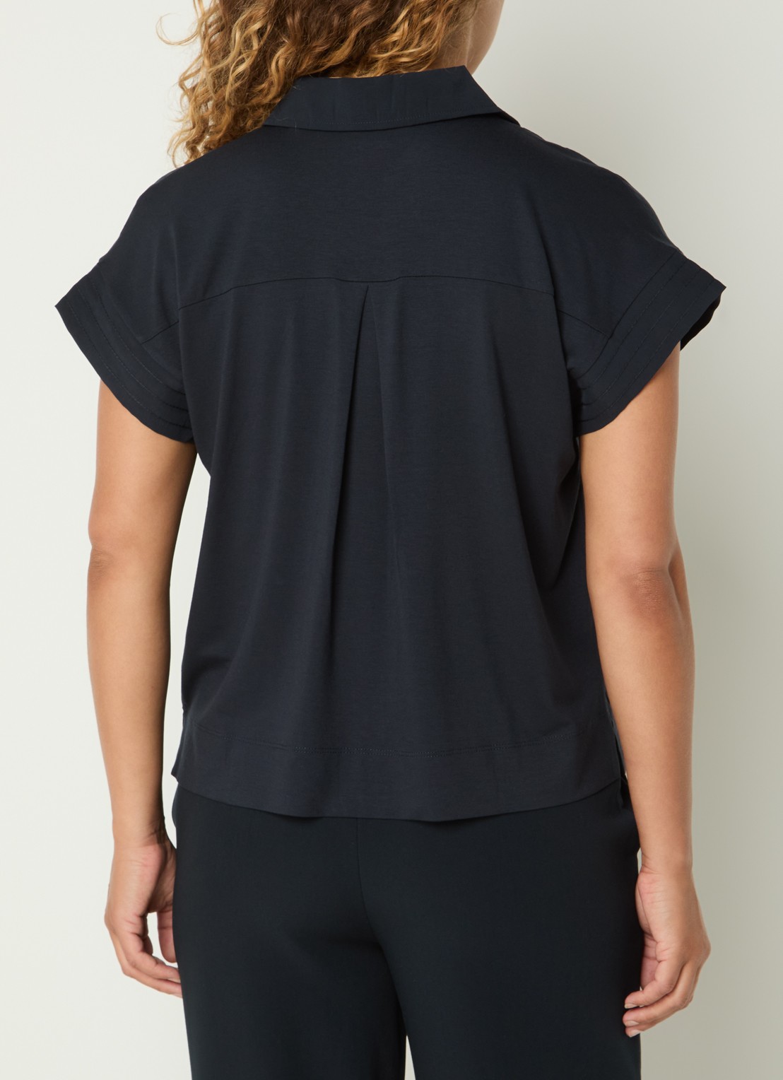OPUS Siula tuniek met V-hals - achterkant 4 kobaltblauw