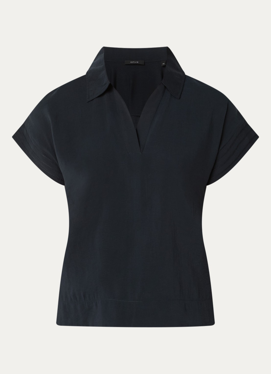 OPUS Siula tuniek met V-hals - voorkant kobaltblauw