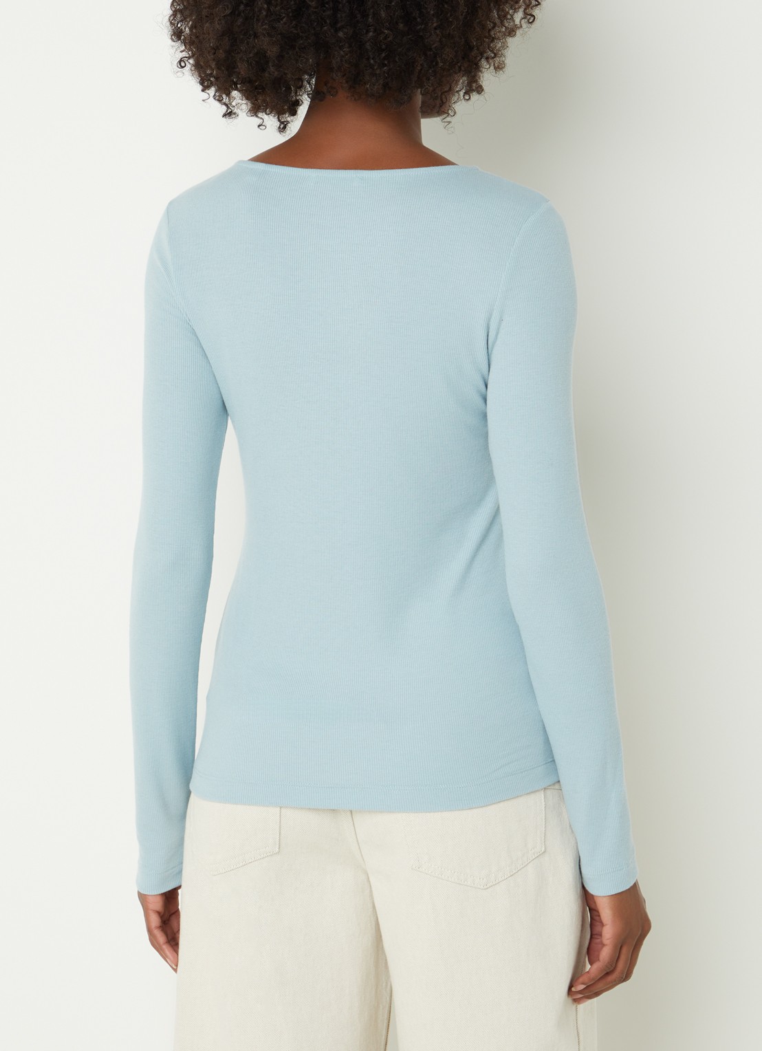 OPUS Smallo longsleeve van jersey - achterkant 4 blauw