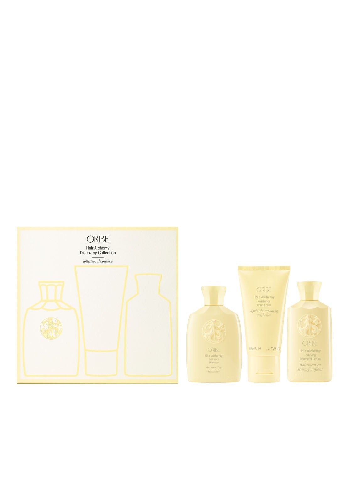 Oribe Hair Alchemy Evergreen Set - travel size haarverzorgingsset - voorkant undefined