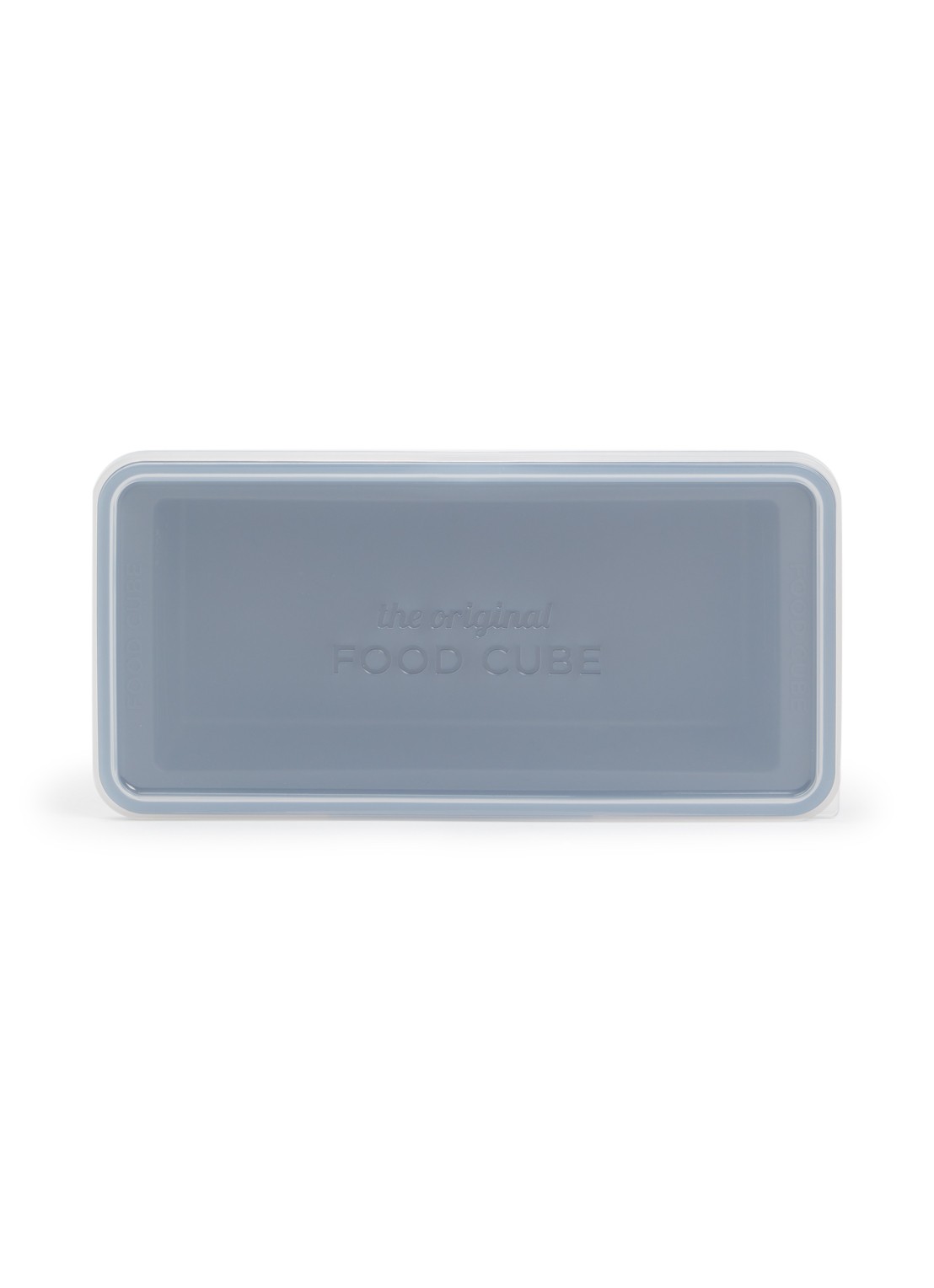 Original Food Cube Mealprep bak 1 liter - voorkant 2 donkergrijs