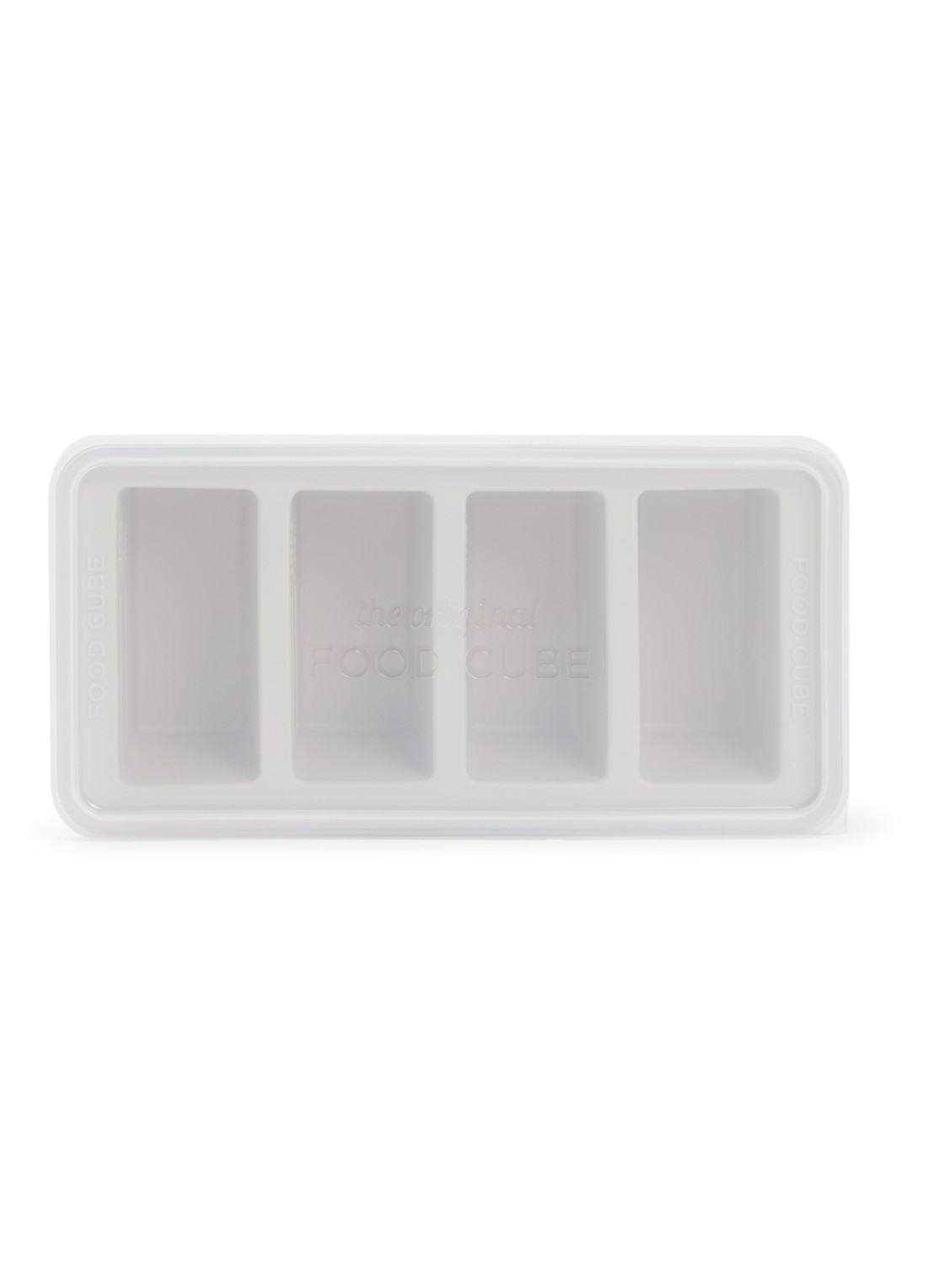 Original Food Cube Mealprep bak 4 x 0,25 l  - voorkant 2 beige