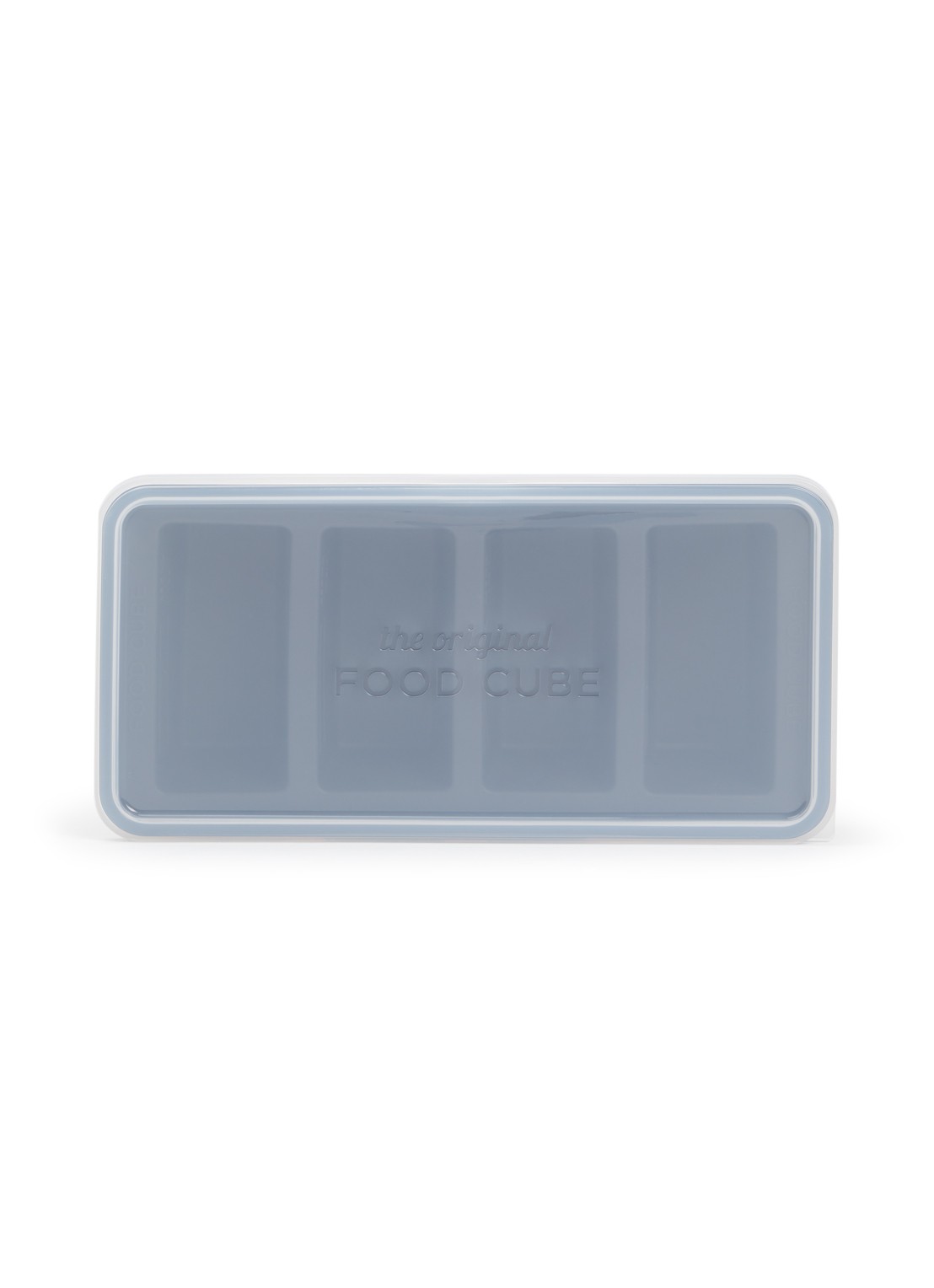 Original Food Cube Mealprep bak 4 x 0,25 l  - voorkant donkergrijs