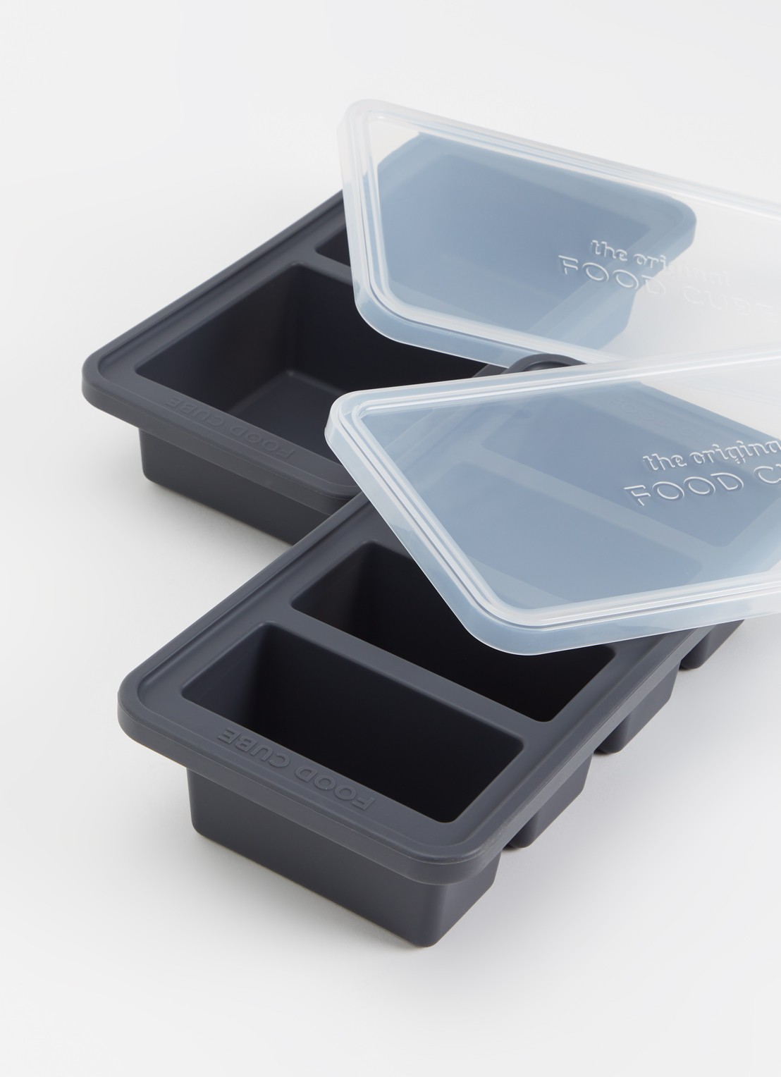 Original Food Cube Mealprep bak set van 2 - 4 x 0,25 l en 2 x 0,5 l  - detail 2 donkergrijs