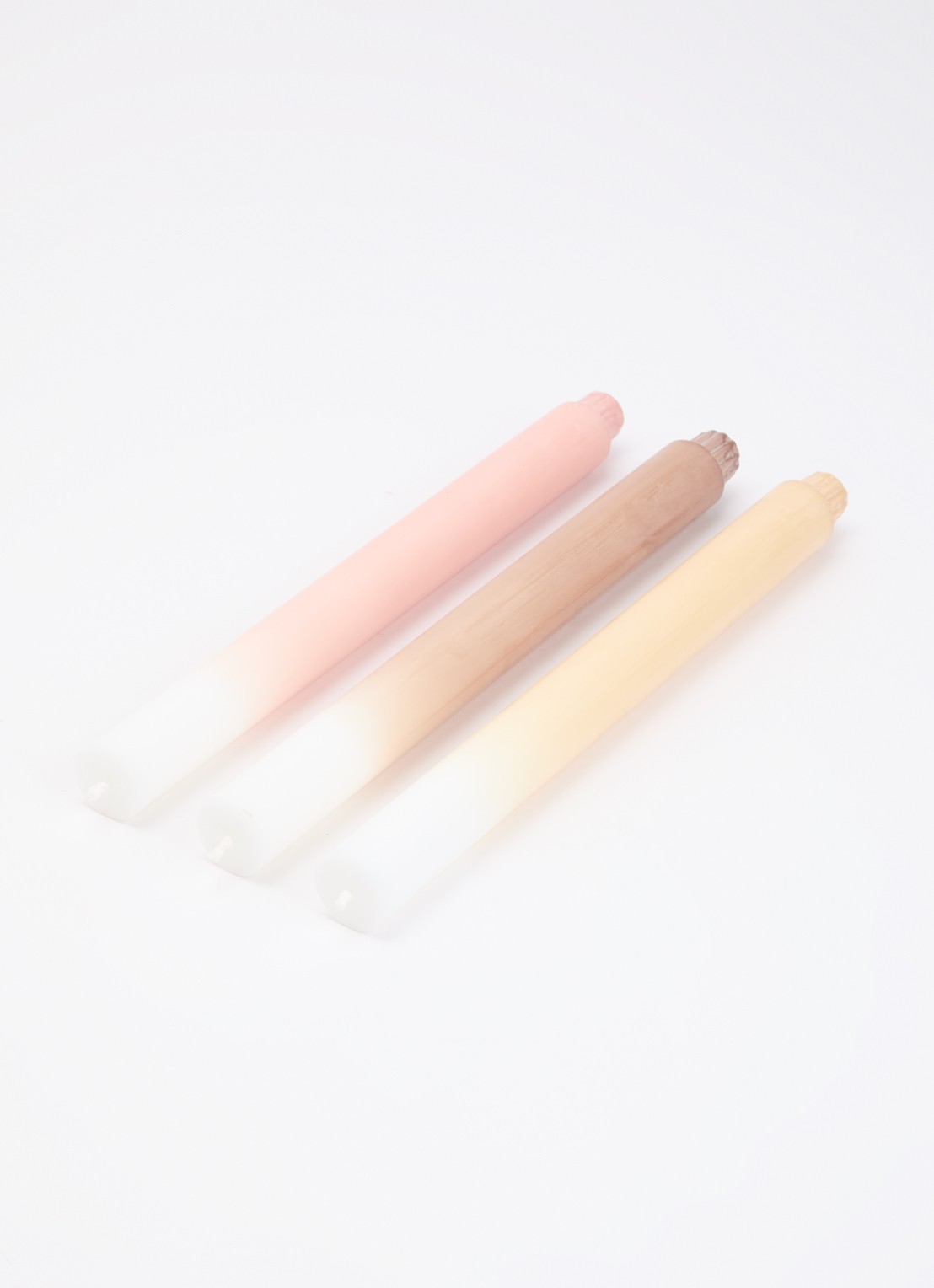 originalhome Gradient kaars 30 cm set van 3 - voorkant 2 multicolor