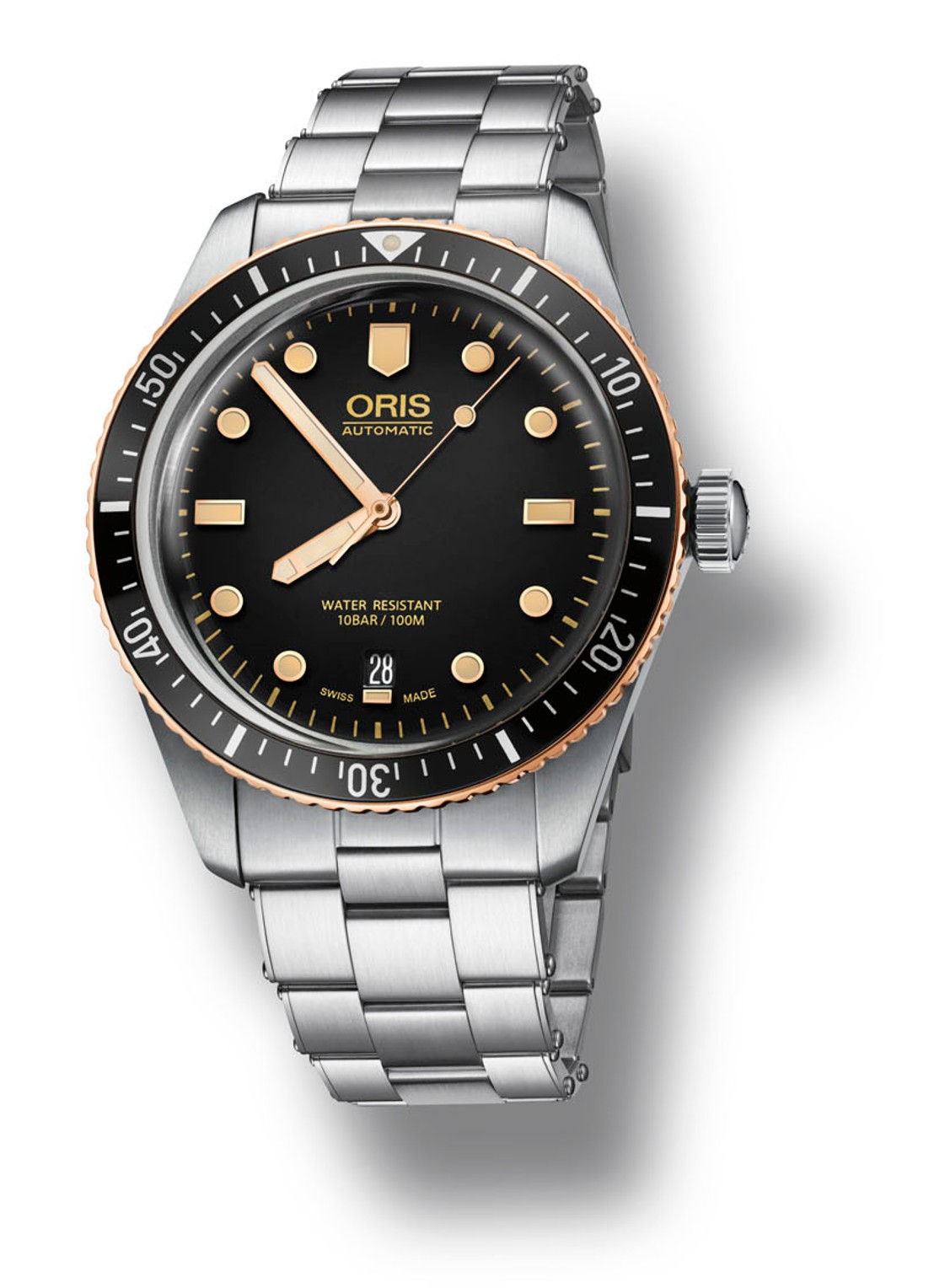 Oris Divers Sixty-Five horloge - voorkant zilver