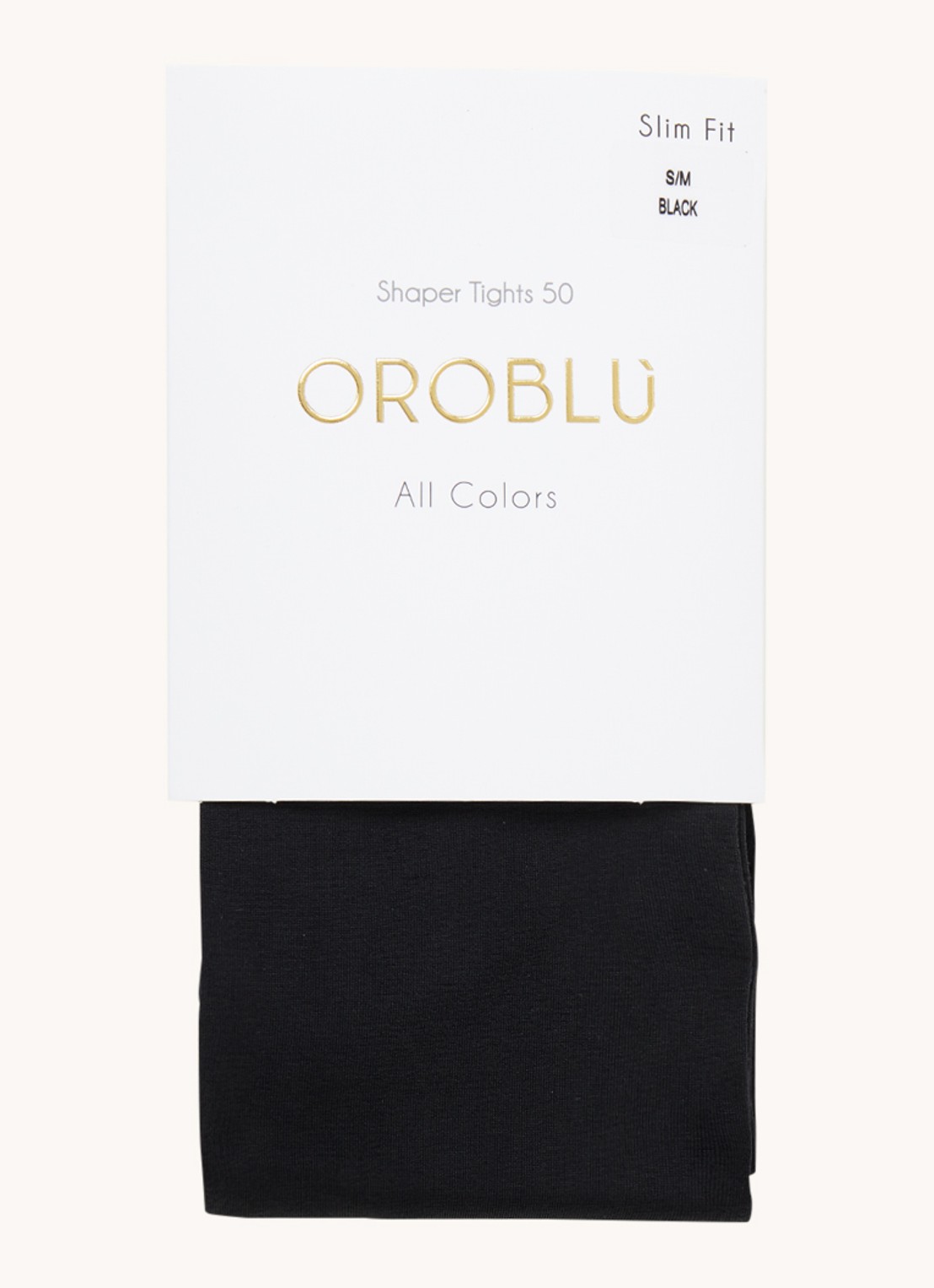 Oroblu All Colors corrigerende panty in 50 denier - voorkant 2 zwart
