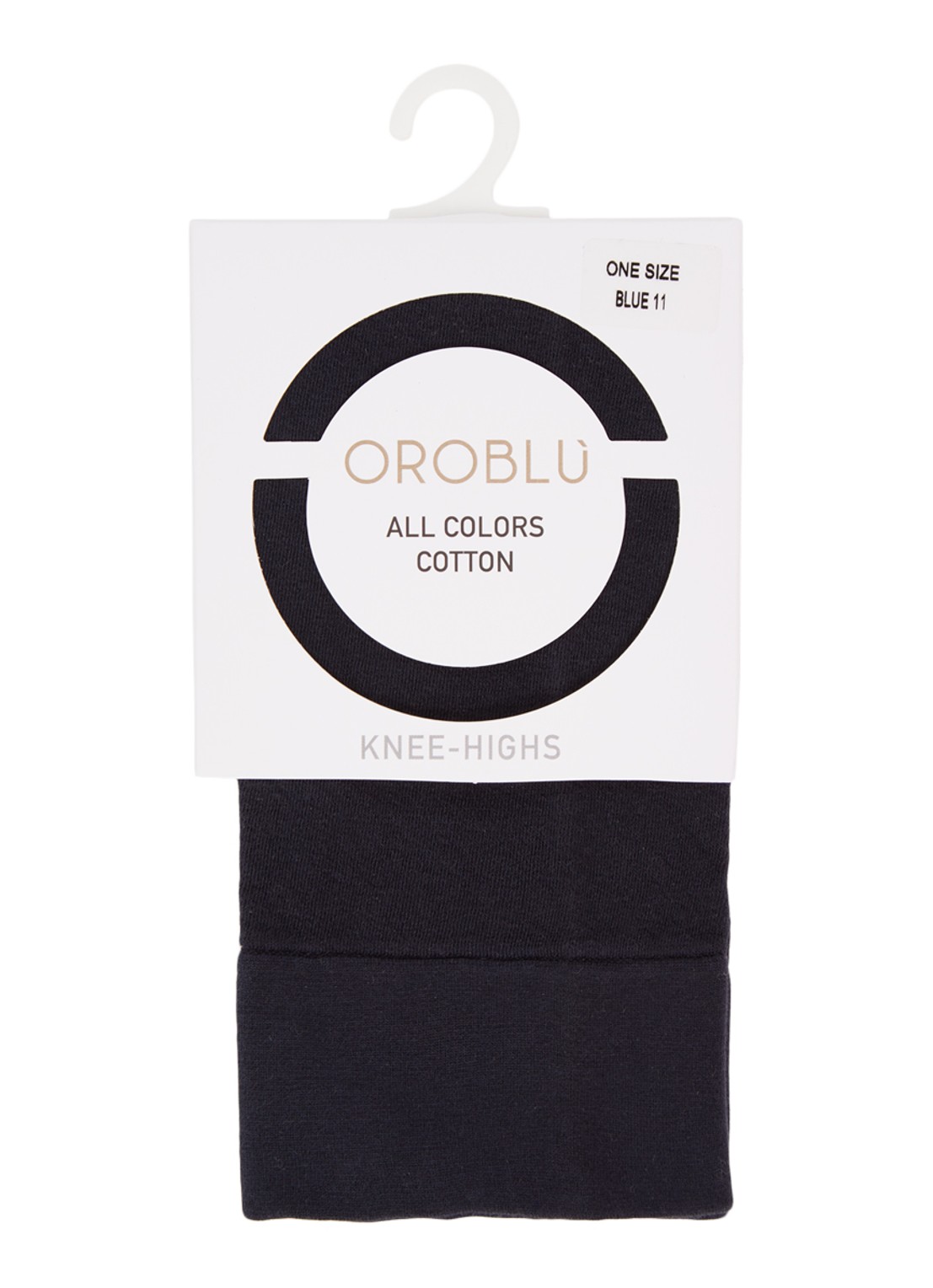 Oroblu All Colors kniekousen - voorkant 2 donkerblauw